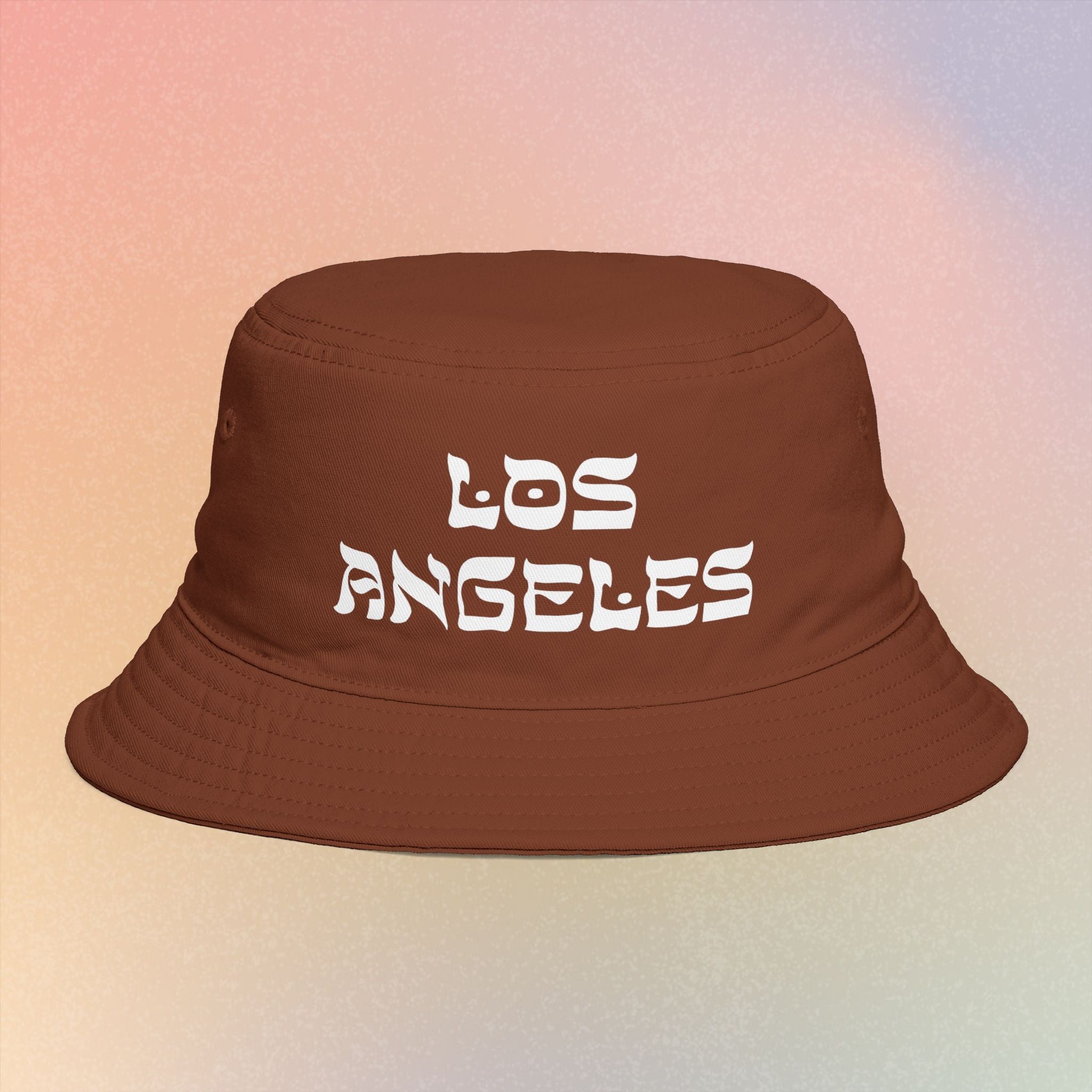 Los Angeles Hebrew Style Font Bucket Hat | LA Jewish Pride