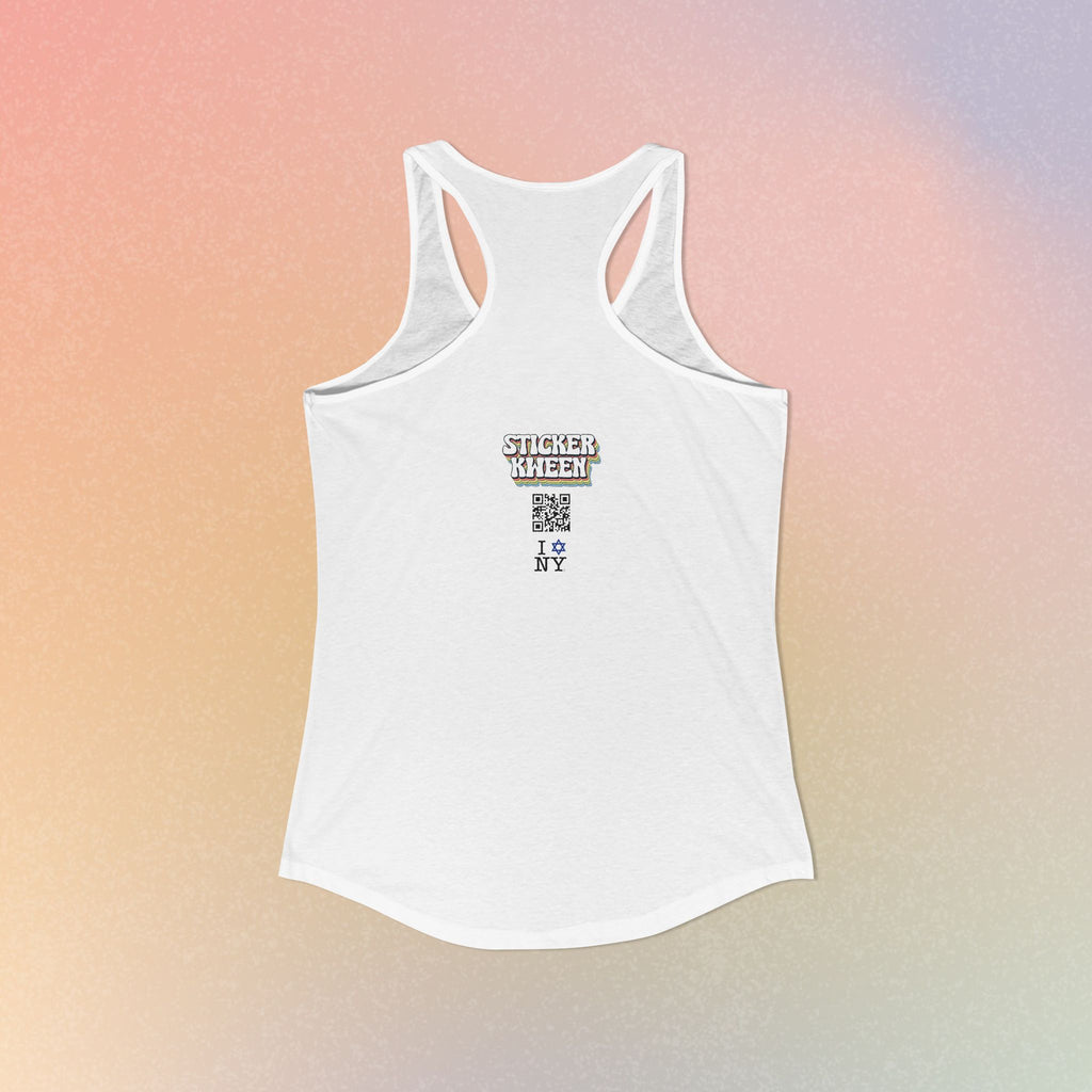 I Jewish Star Love NY Women's Racerback Tanktop