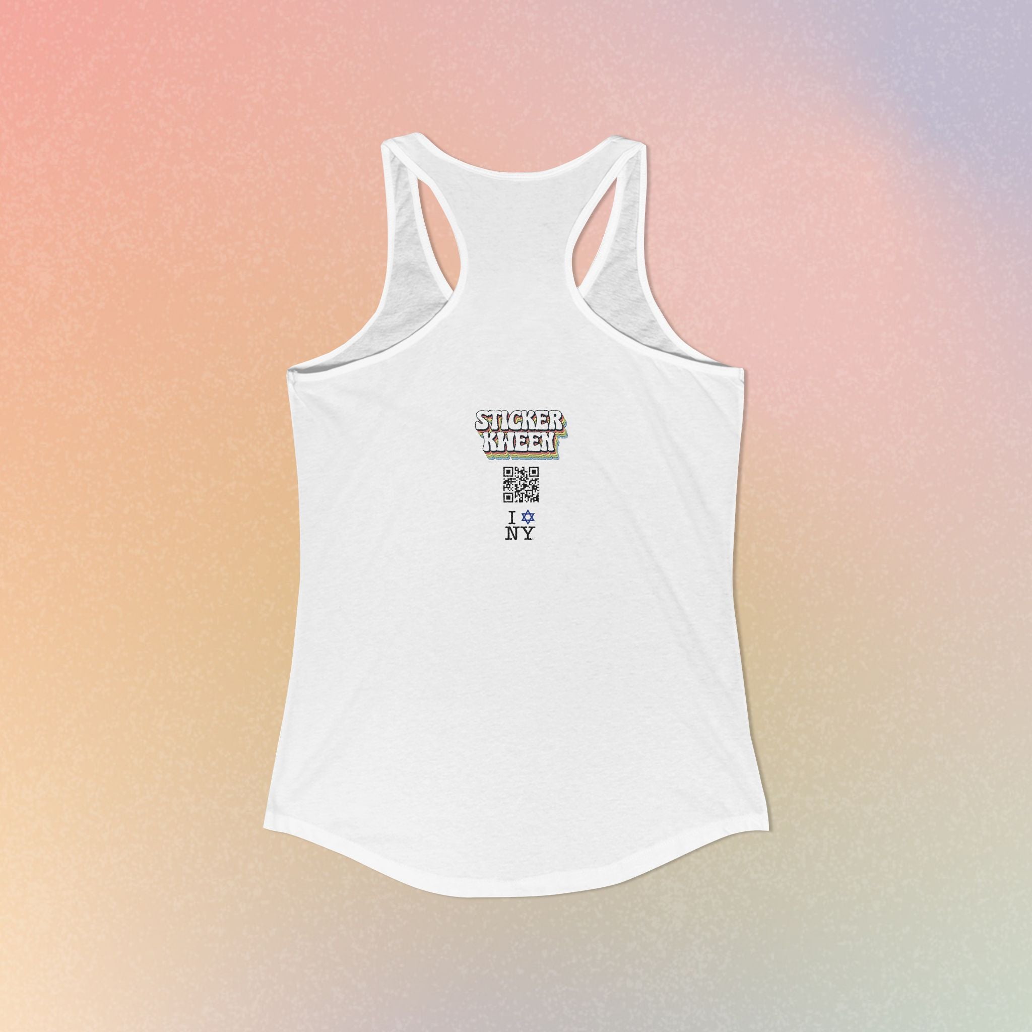 I Jewish Star Love NY Women's Racerback Tanktop