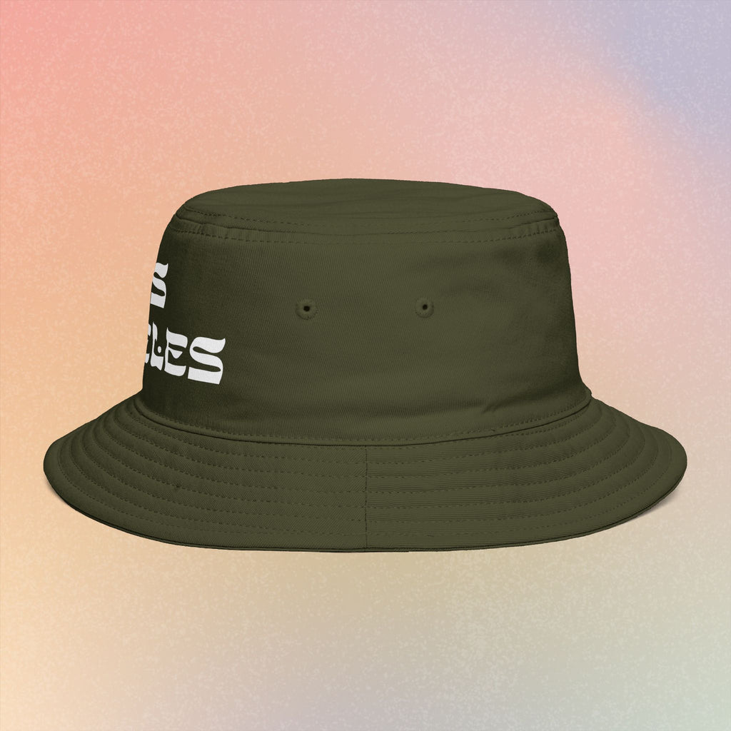 Los Angeles Hebrew Style Font Bucket Hat | LA Jewish Pride