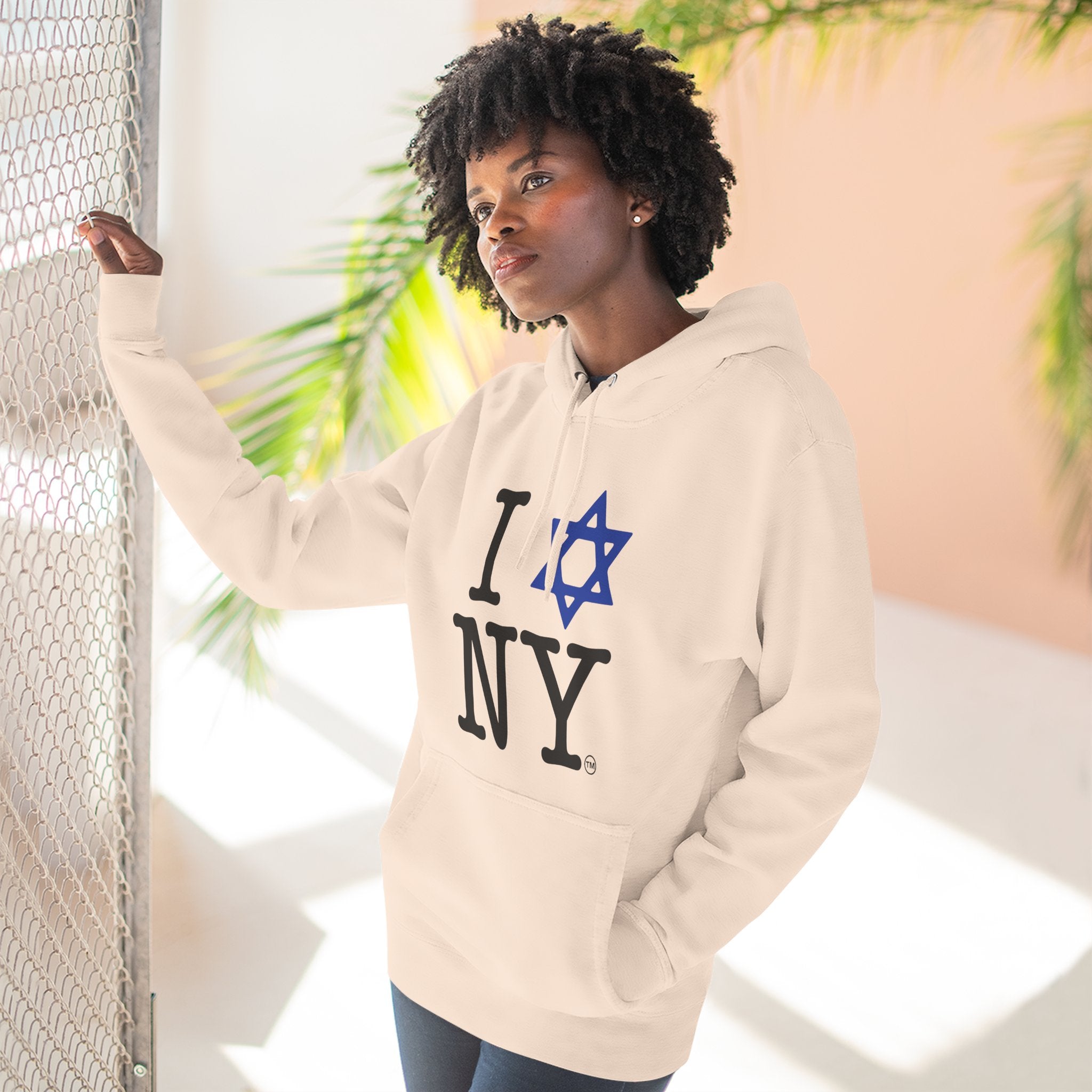 I Love NY Jewish Star Hoodie | Jewish New York Pride