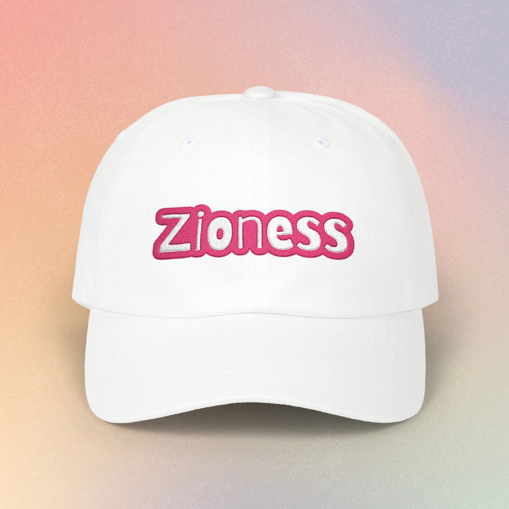 Zioness Embroidered (Light Colors) Adjustable Baseball Cap