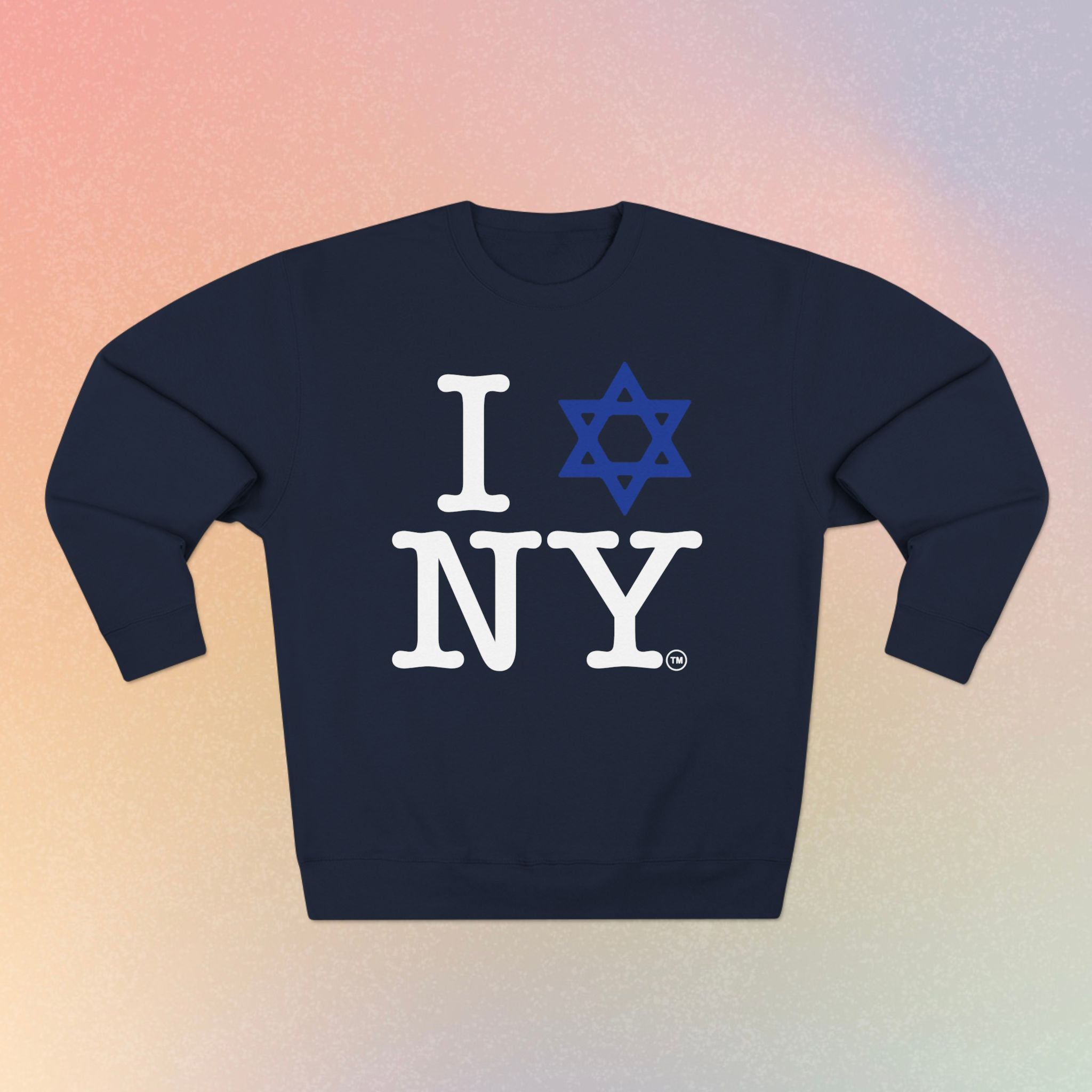 I Love Jewish Star NY Sweatshirt | Jewish New York Pride Crewneck