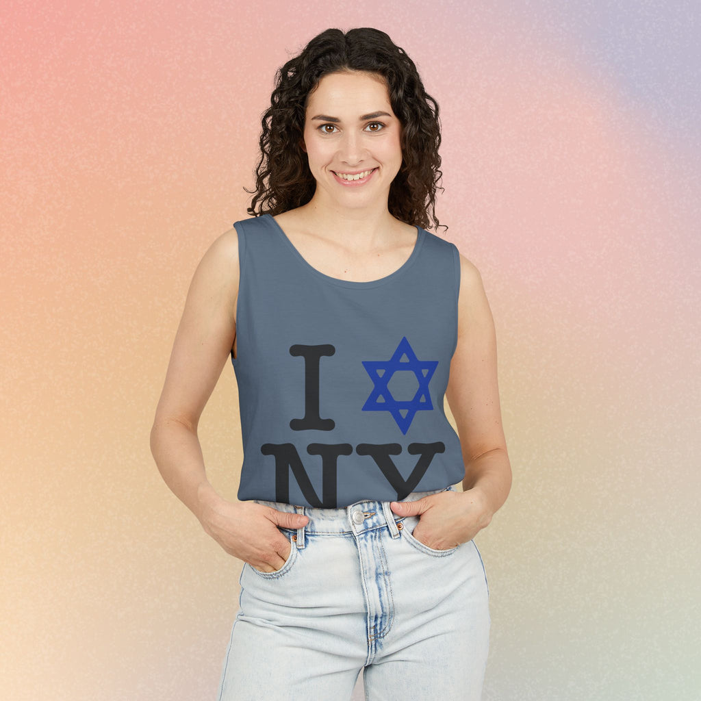 I Love NY Jewish Star Tank Top — Jewish NYC Pride Israel Love Sleeveless Tee
