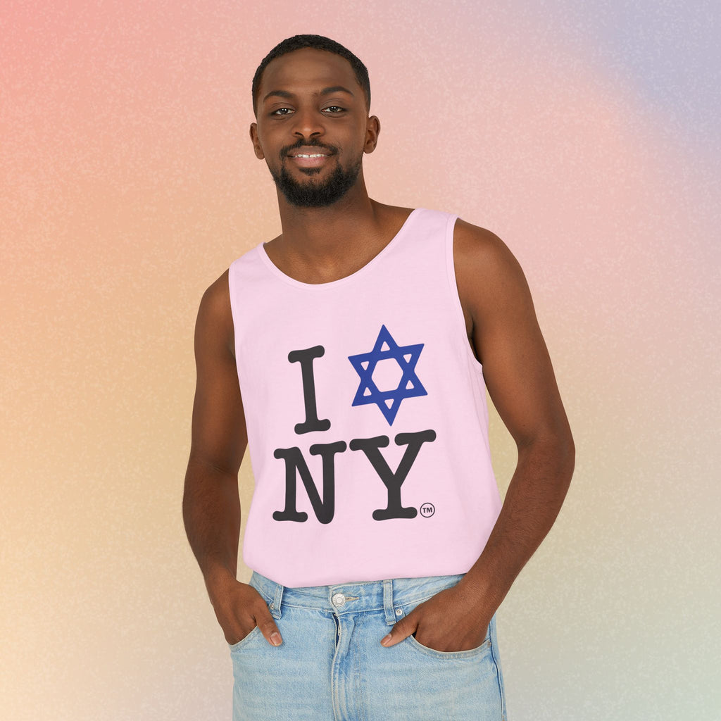 I Love NY Jewish Star Tank Top — Jewish NYC Pride Israel Love Sleeveless Tee