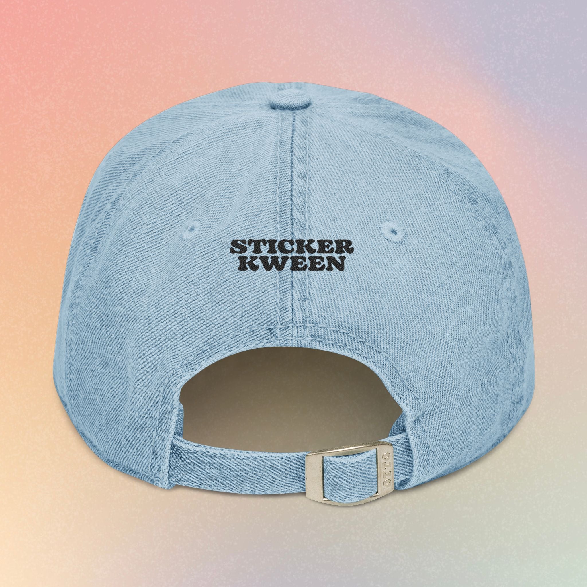 Embroidered 'Nice Jewish Girl' Denim Hat — Casual Baseball Cap for Jewish Pride & Everyday Wear