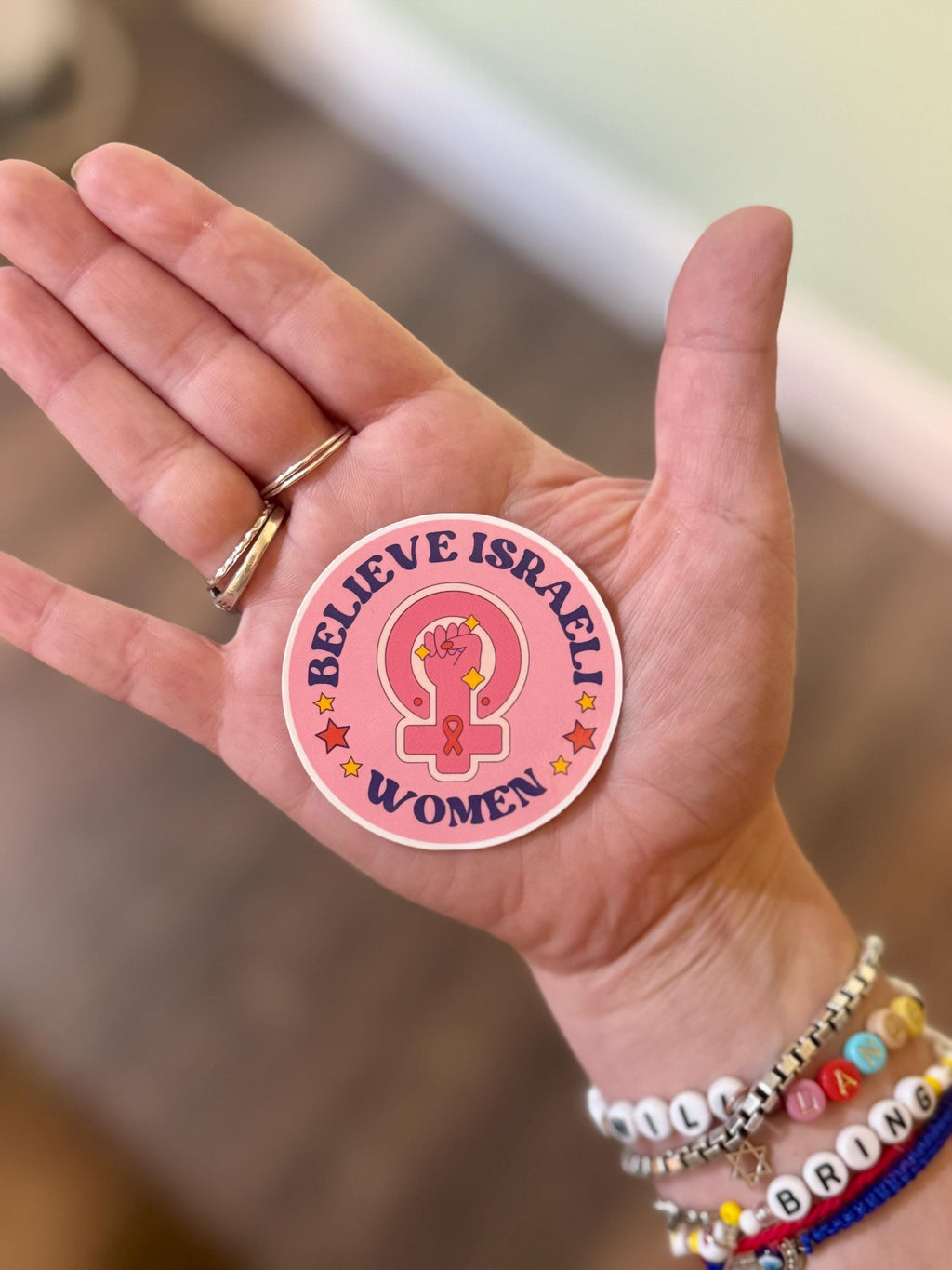 Believe Israeli Women Sticker