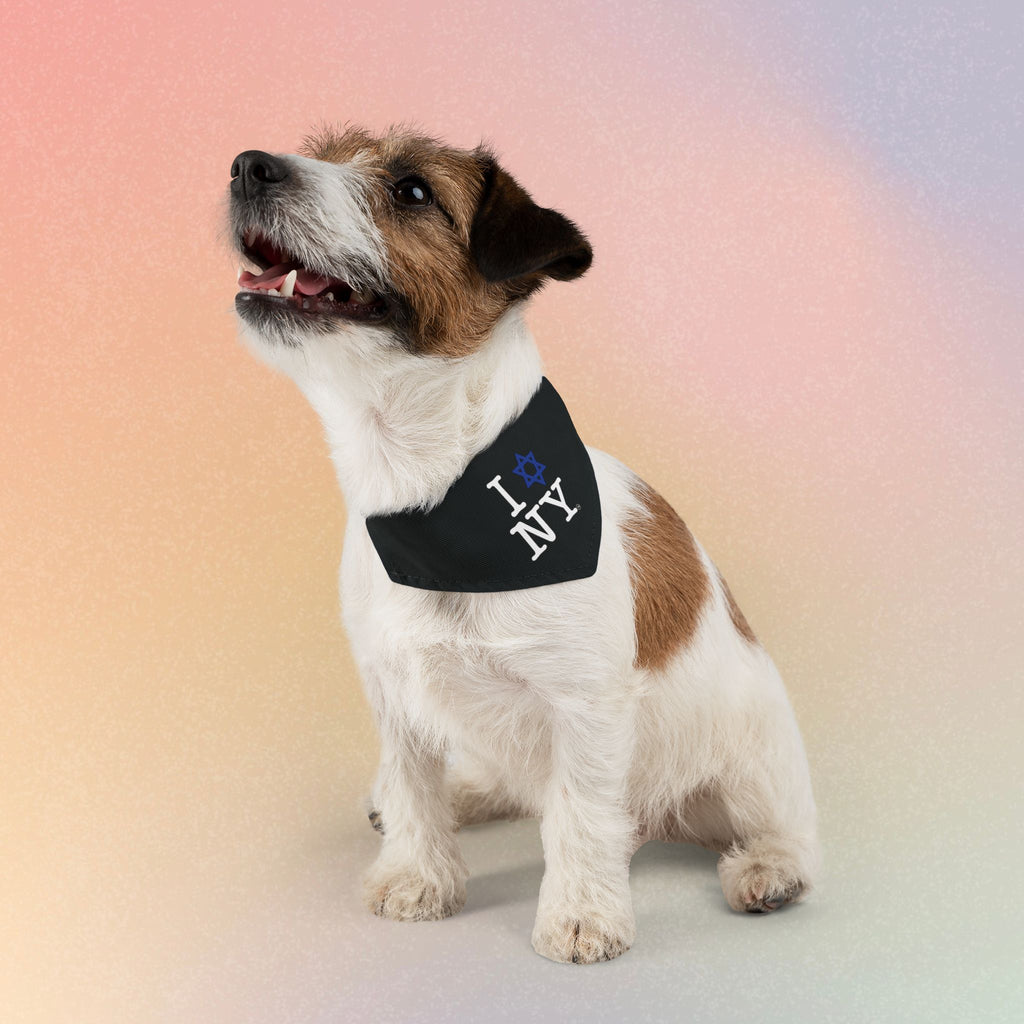 I Love NY Jewish Star Pet Bandana Collar Dog/Cat