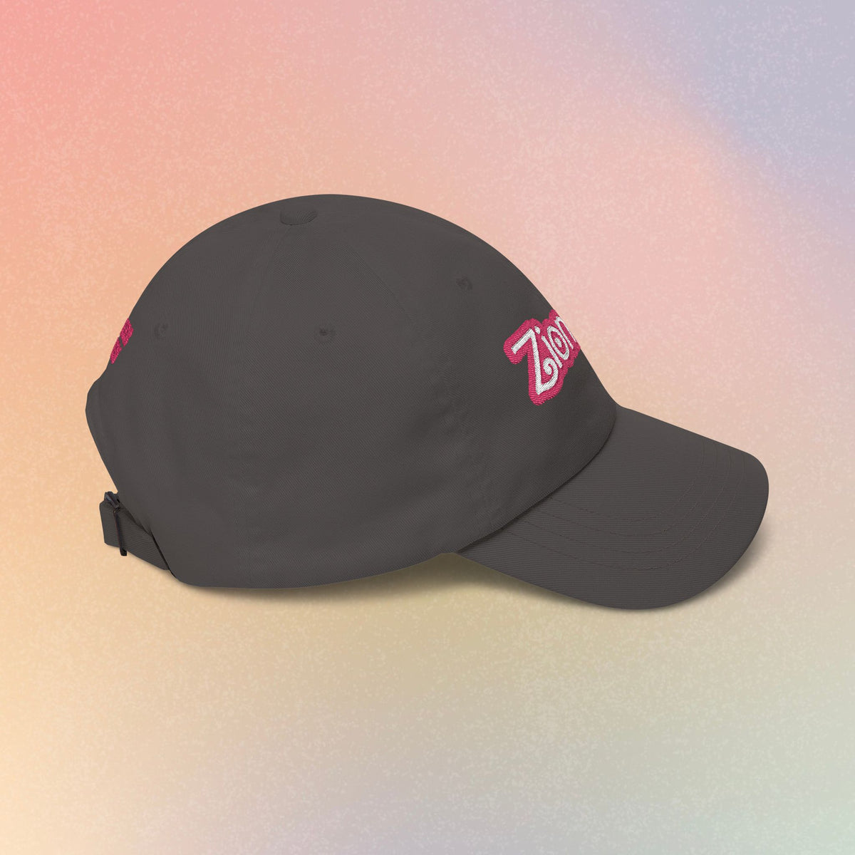 Zioness Embroidered Baseball Cap – Pink Barbie Font Jewish Pride Baseball Hat