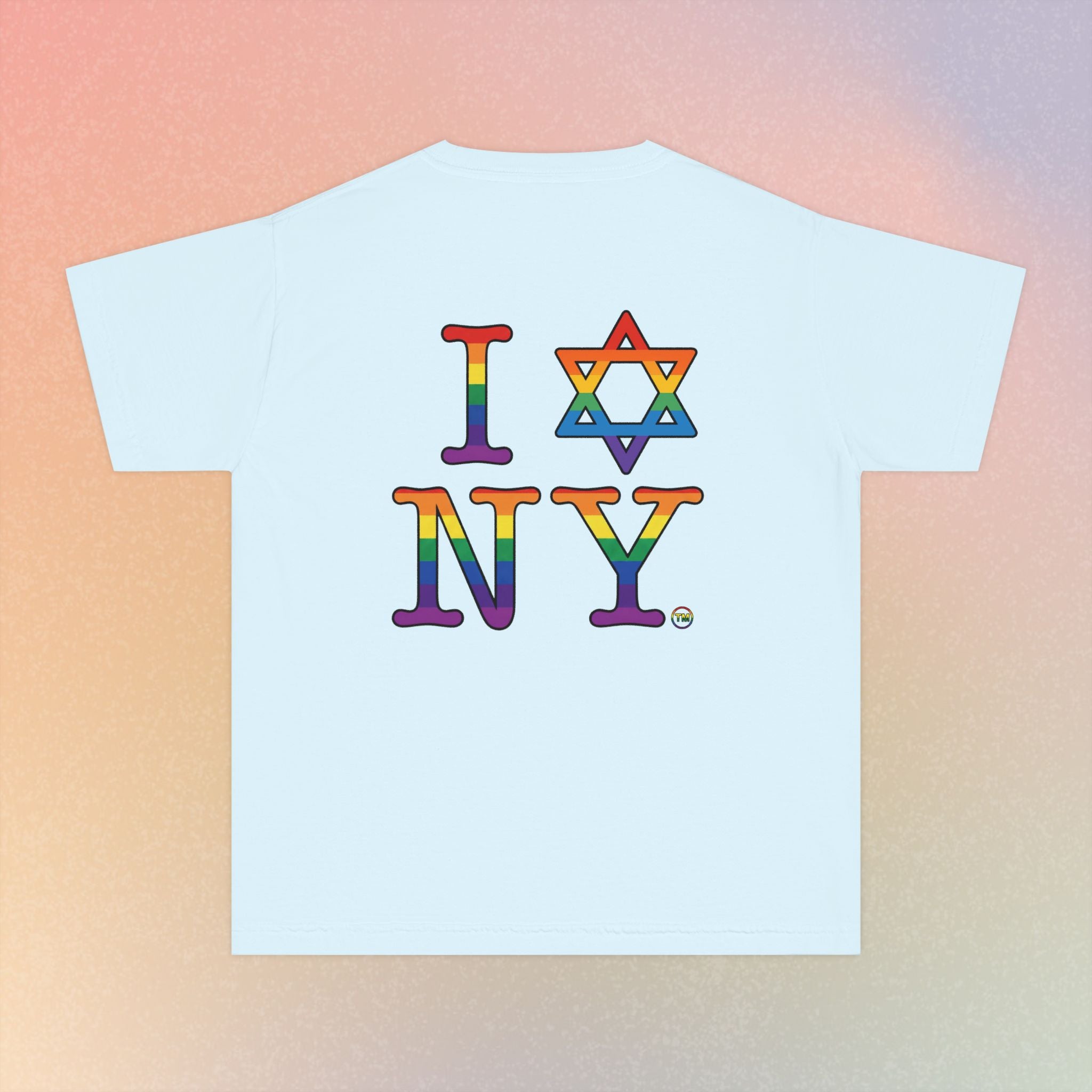 I Love NY Jewish Star LGBTQ Pride Youth Midweight Tee