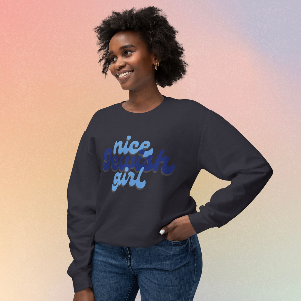Nice Jewish Girl Sweatshirt | Female Jewish Pride Crewneck
