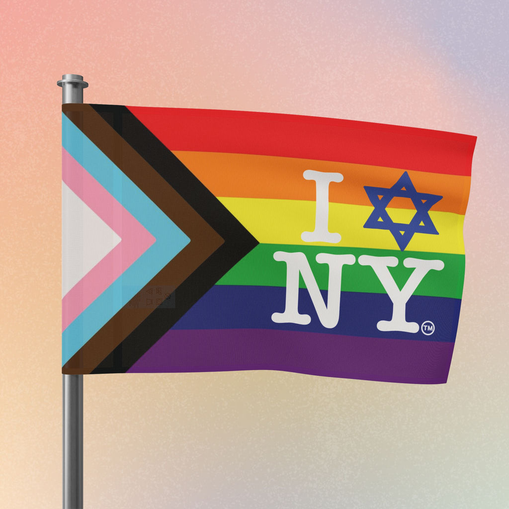 LGBTQIA I Love NY Jewish Star Flag
