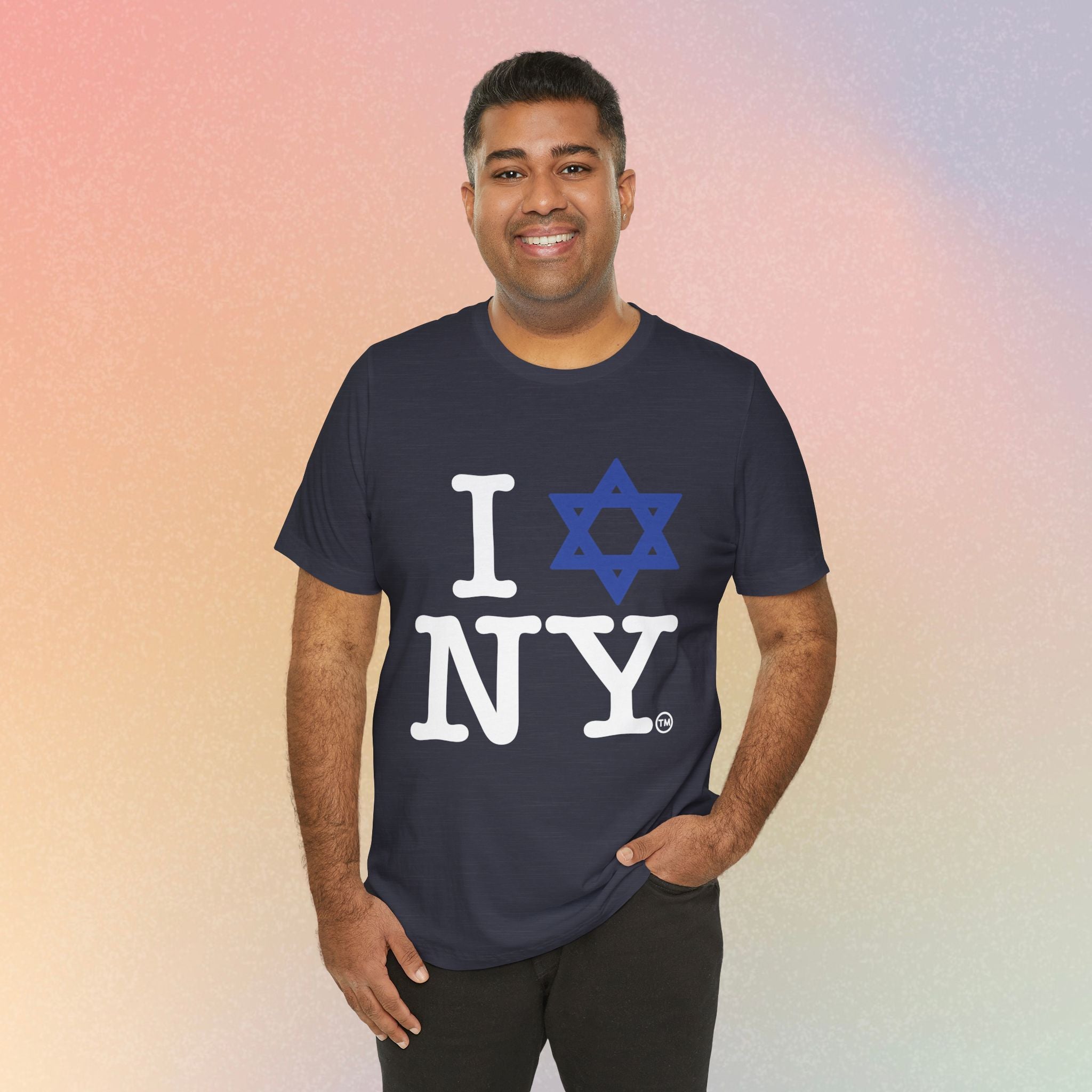 I Love New York Jewish Star of David T-Shirt - Jewish New York Pride