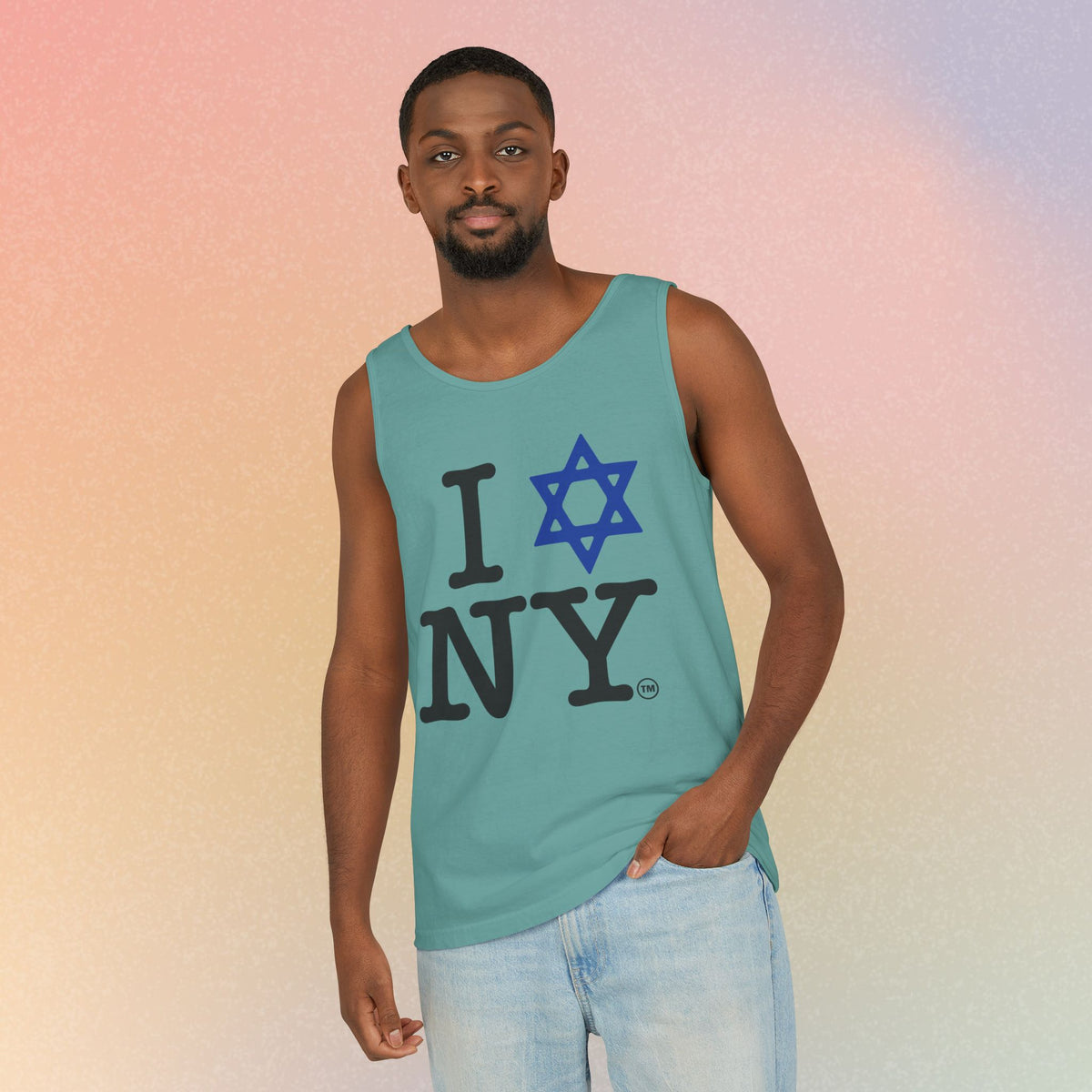 I Love NY Jewish Star Tank Top — Jewish NYC Pride Israel Love Sleeveless Tee
