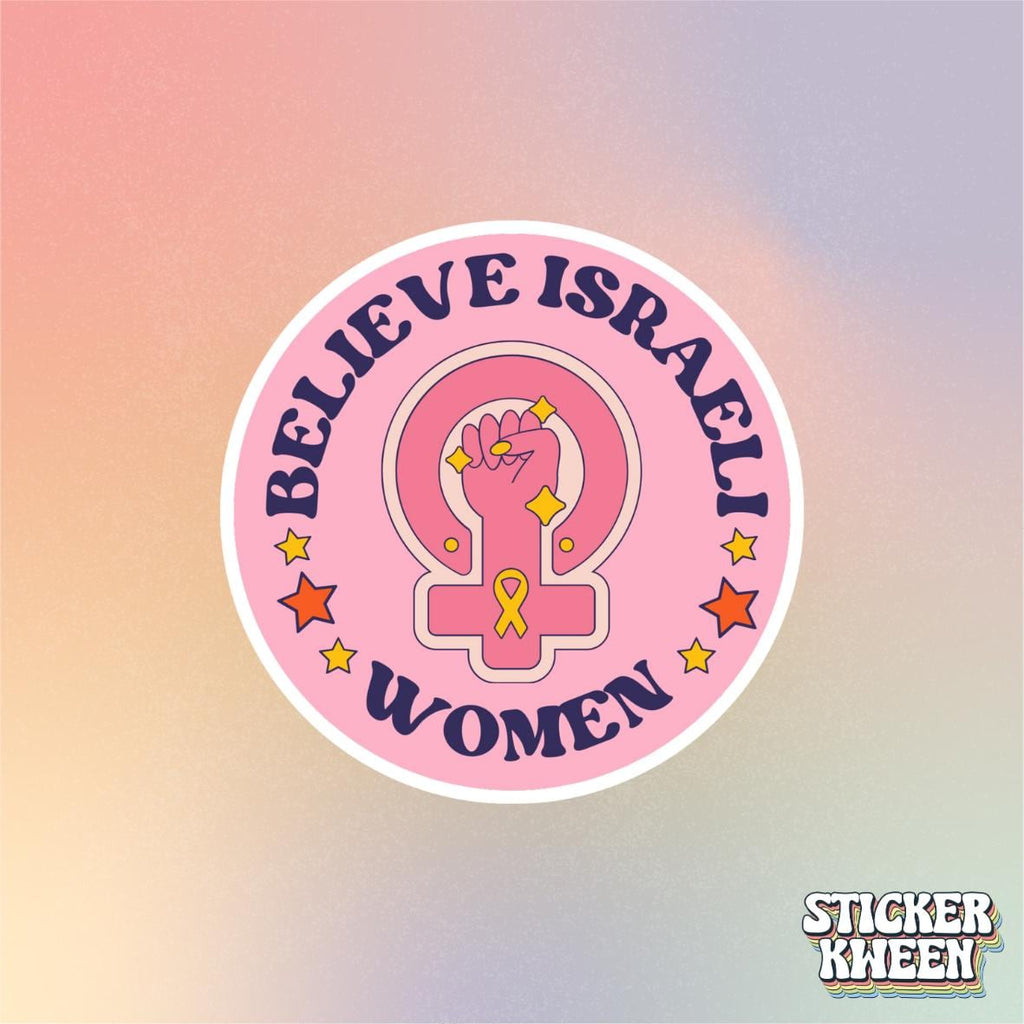 Believe Israeli Women Sticker