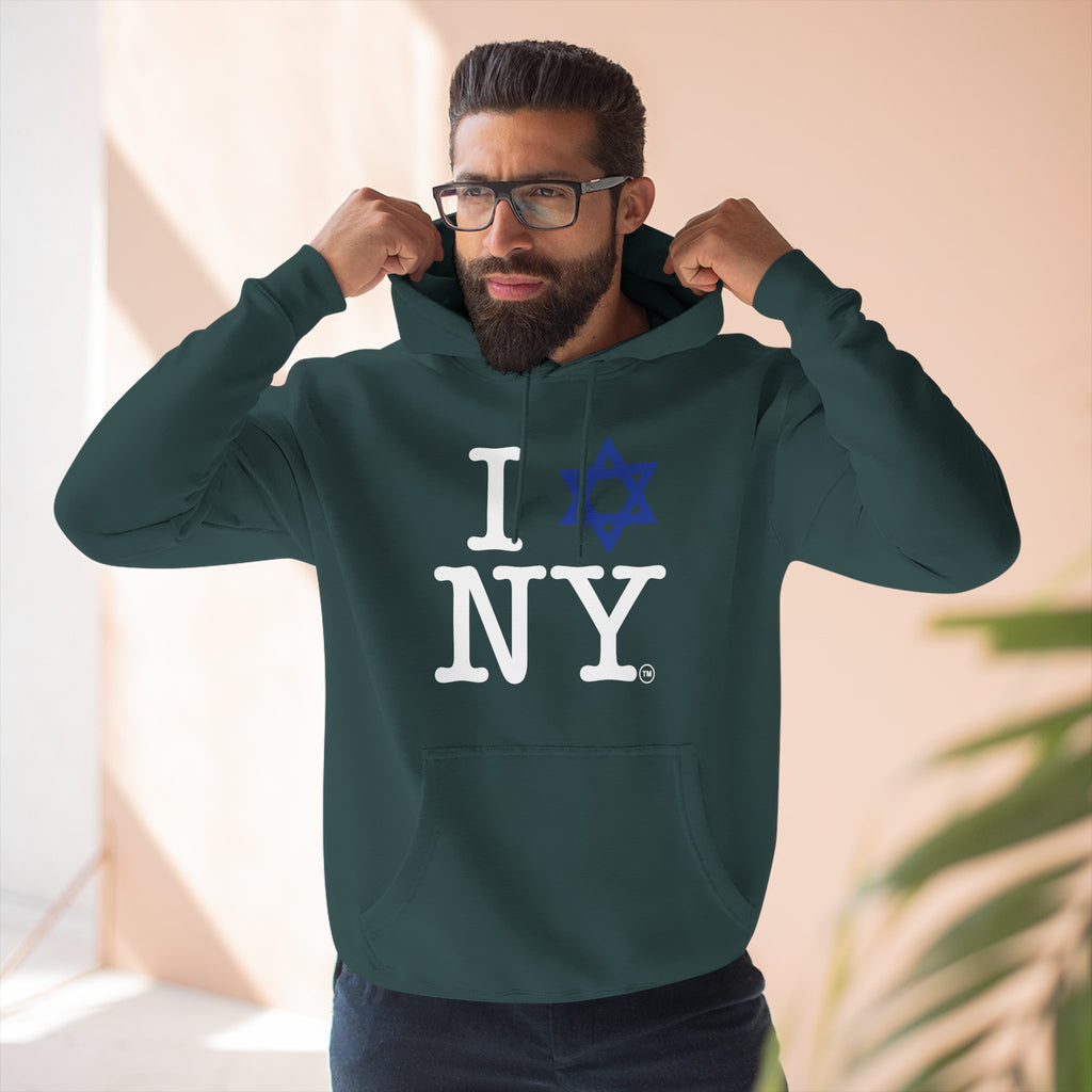 I Love NY Jewish Star Hoodie | Jewish New York Pride