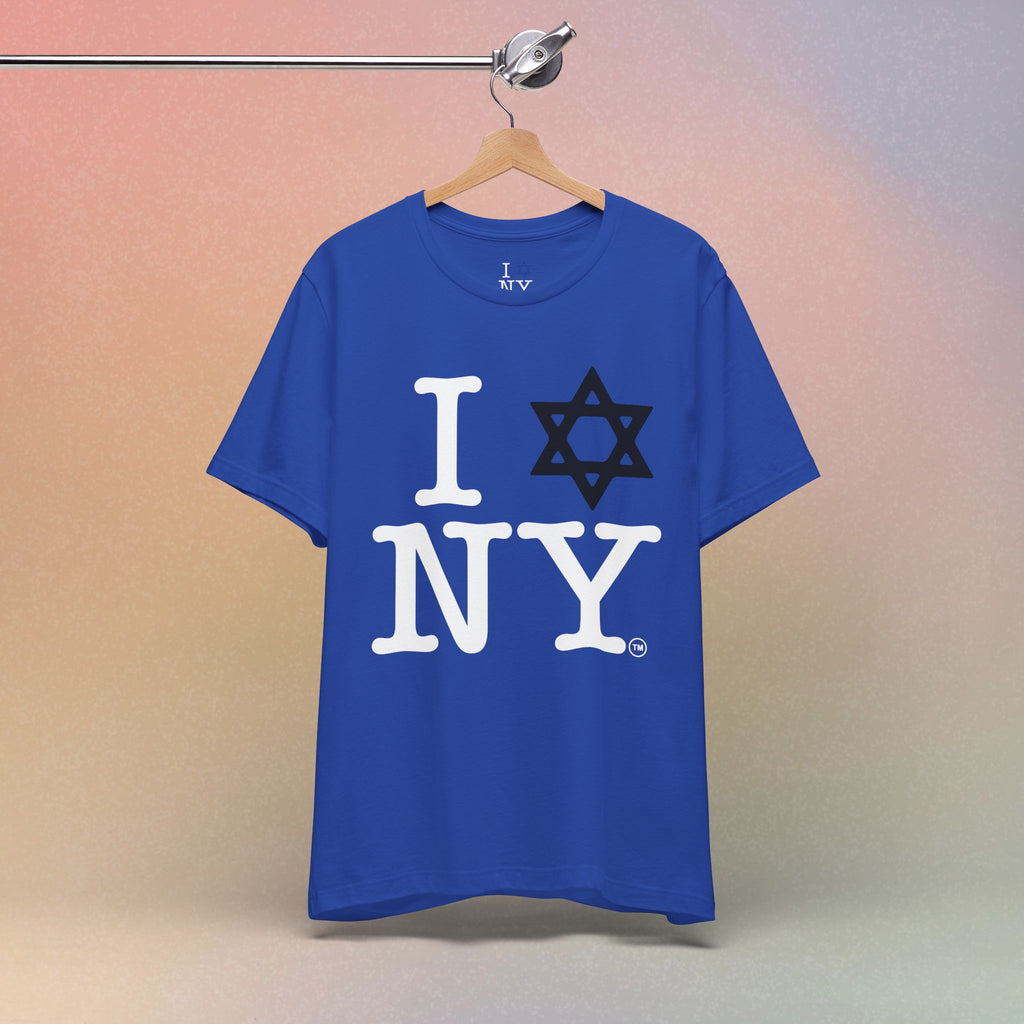 I Love New York Jewish Star of David T-Shirt - Jewish New York Pride