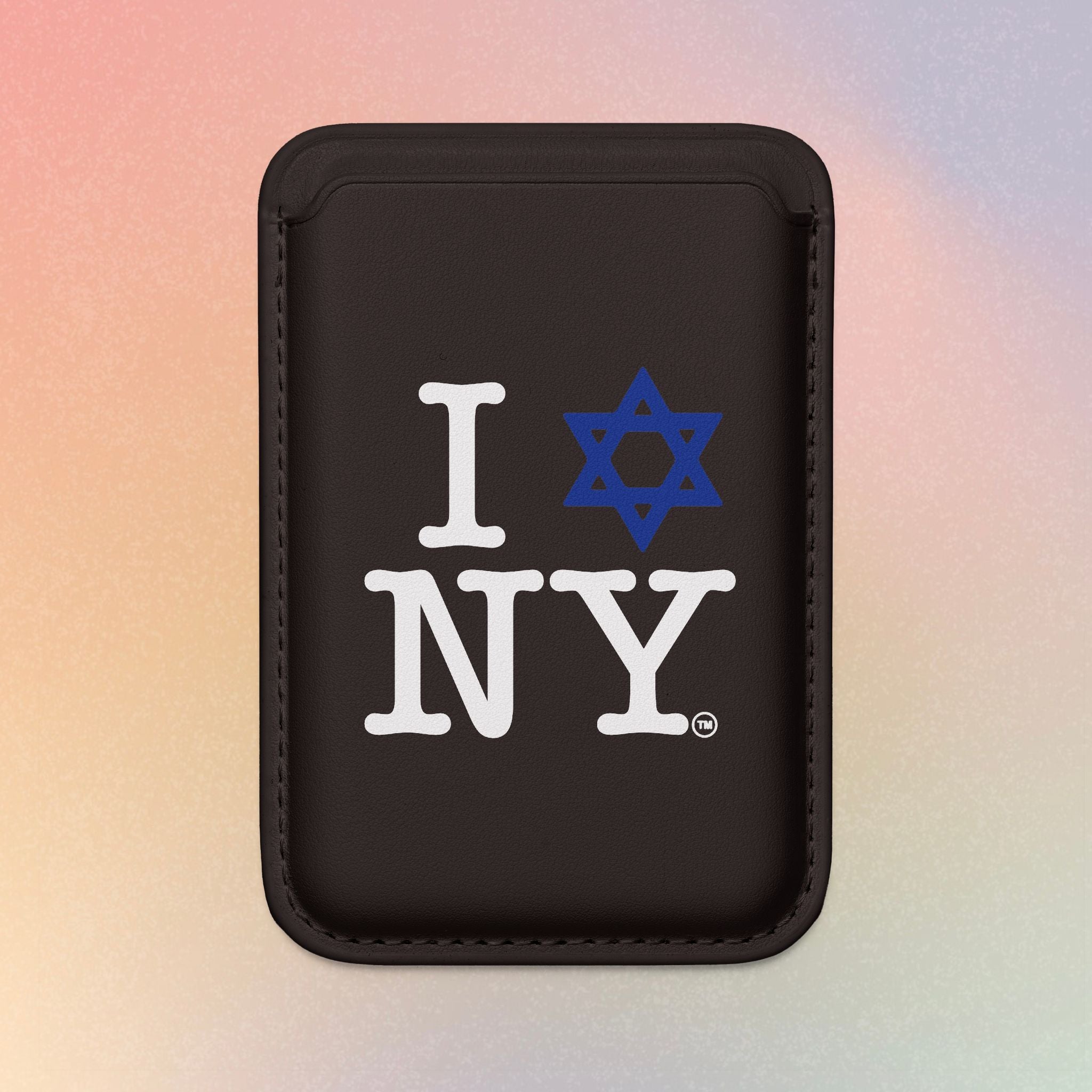 I  NY Vegan MagSafe Wallet — Jewish Star Phone Cardholder
