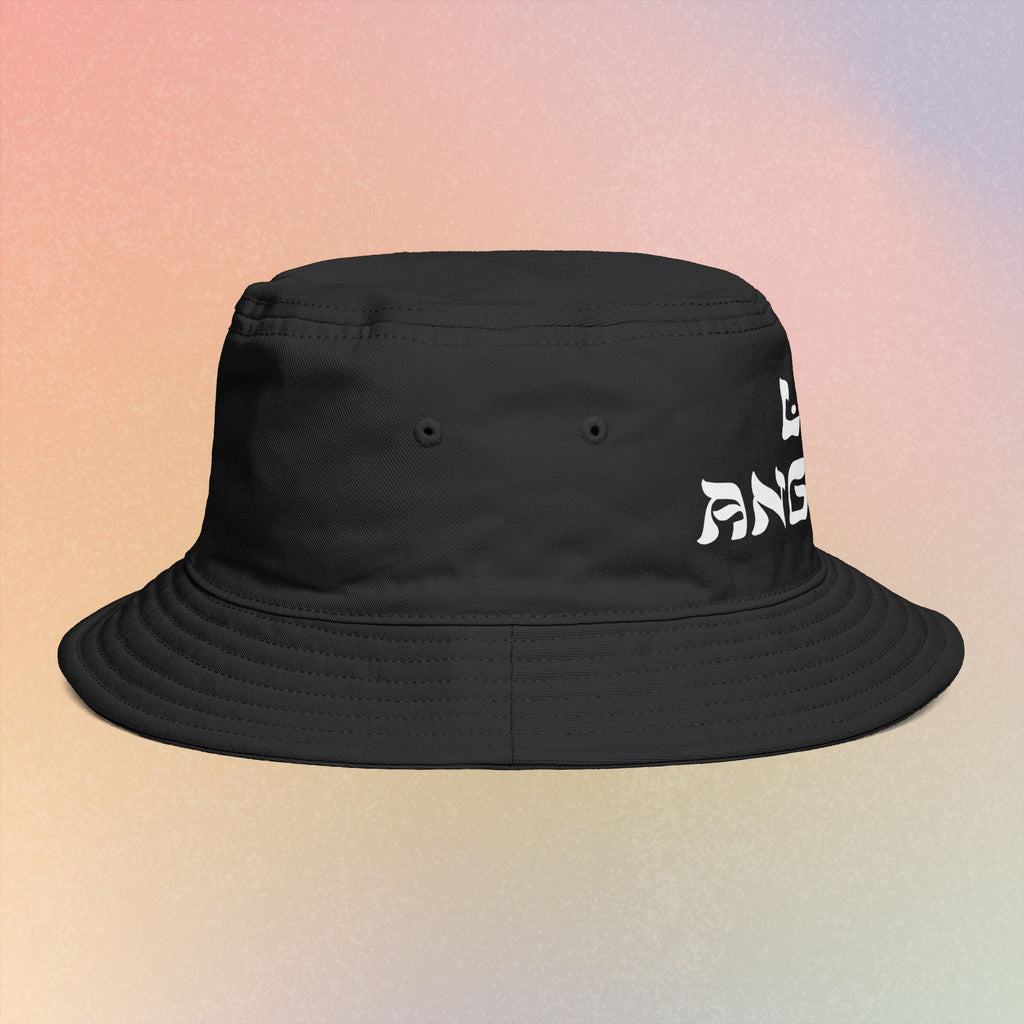 Los Angeles Hebrew Style Font Bucket Hat | LA Jewish Pride