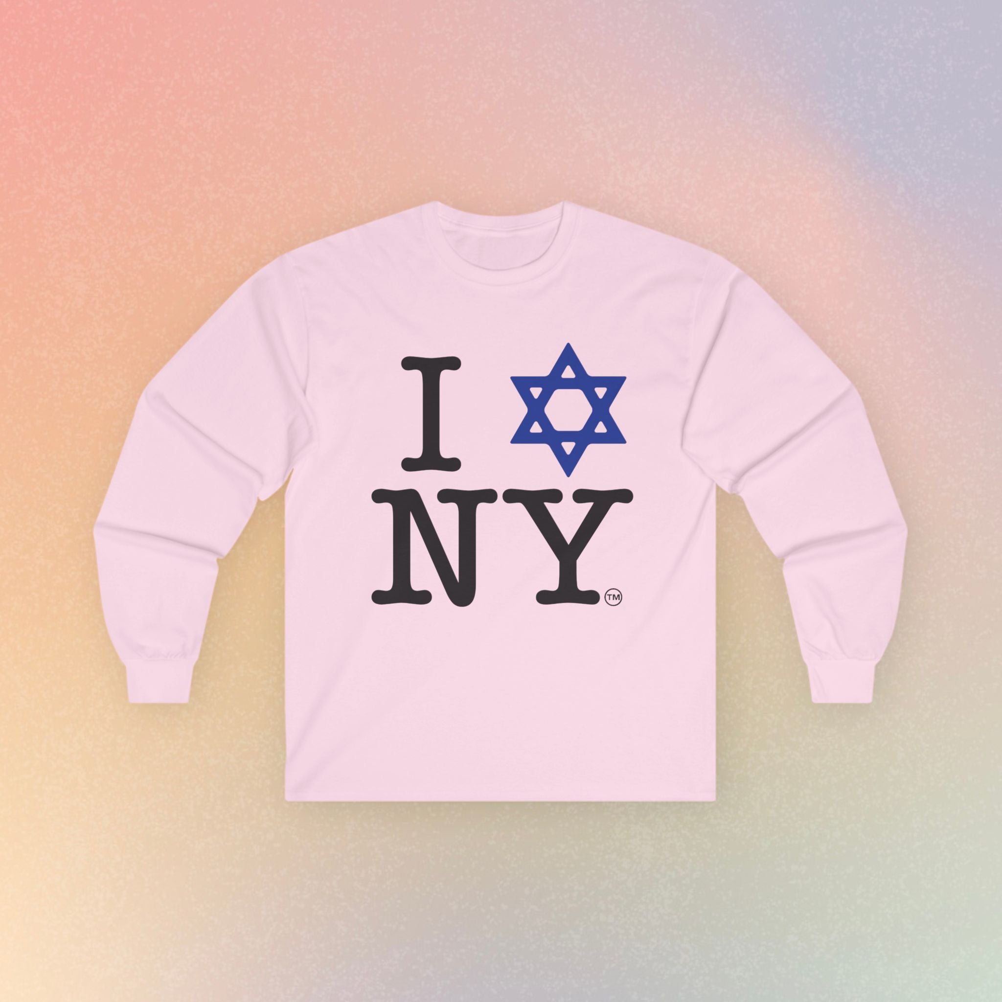 I Love NY Jewish Star Long Sleeve Tee - New York Jewish Pride Shirt