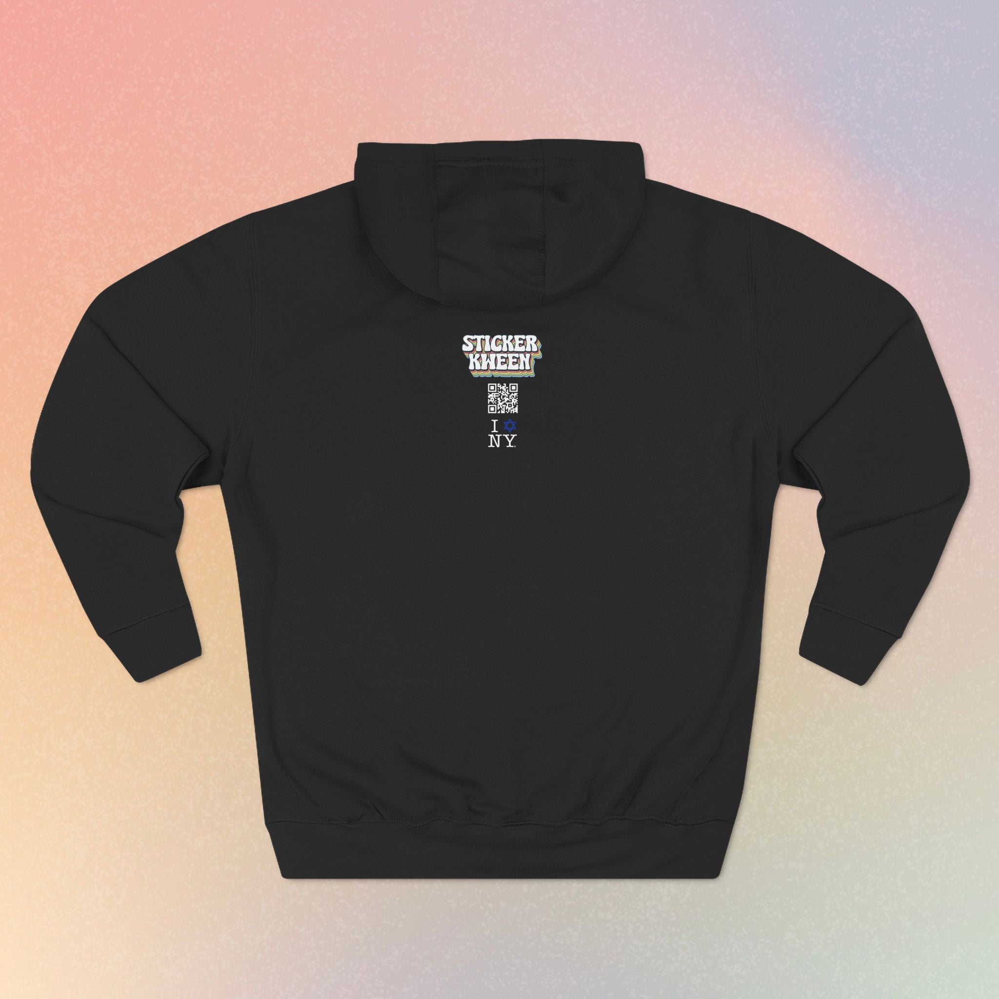 I Love NY Jewish Star Hoodie | Jewish New York Pride