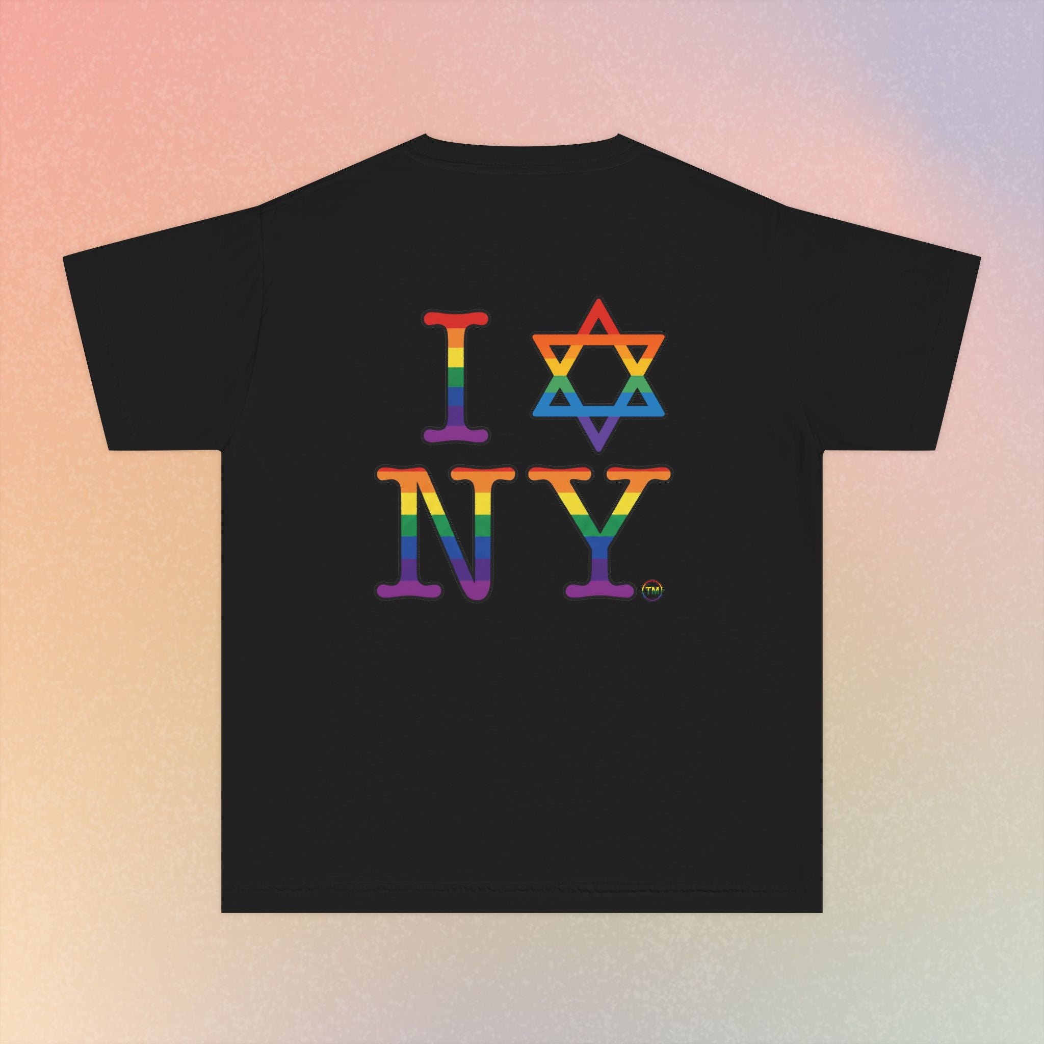 I Love NY Jewish Star LGBTQ Pride Youth Midweight Tee