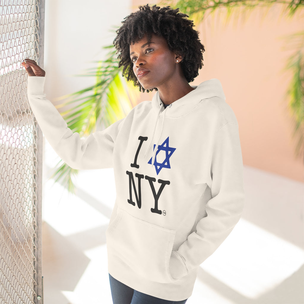 I Love NY Jewish Star Hoodie | Jewish New York Pride