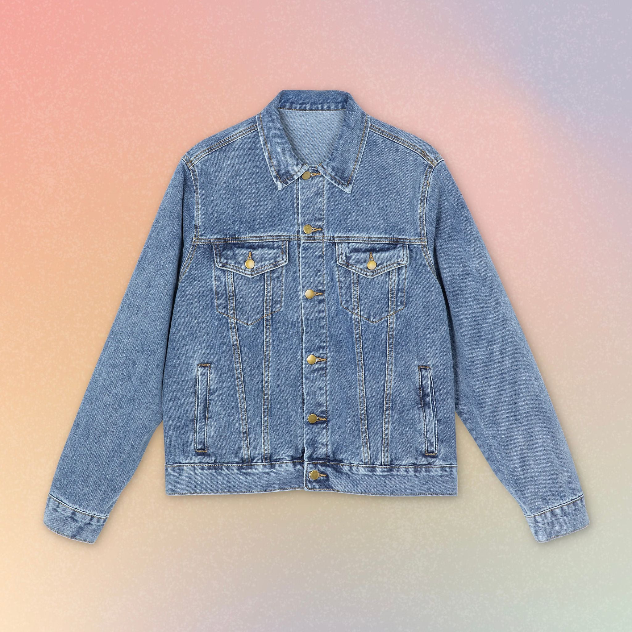 Israel and Persian Lion Flag Denim Jacket