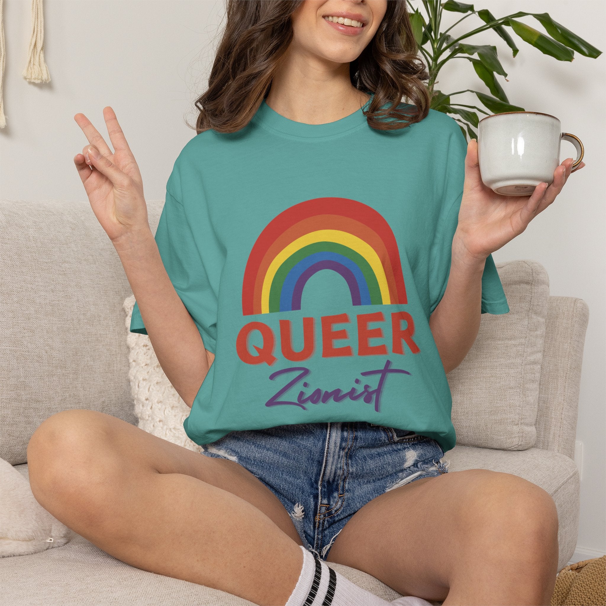 Queer Zion T-Shirt - Rainbow Transgender Pride Tee