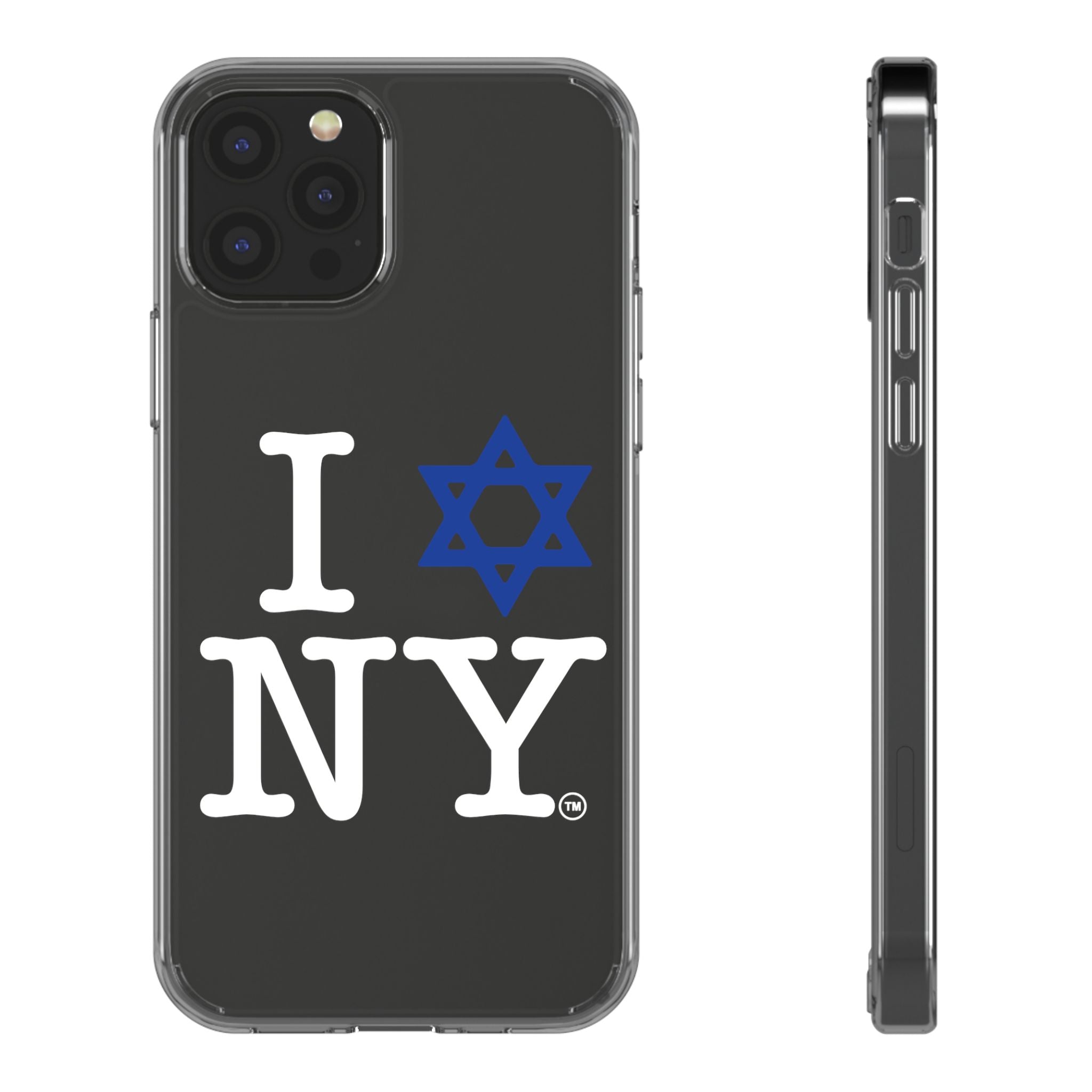 I Love NY Jewish Star Phone Case | Clear Case, Jewish New York Design
