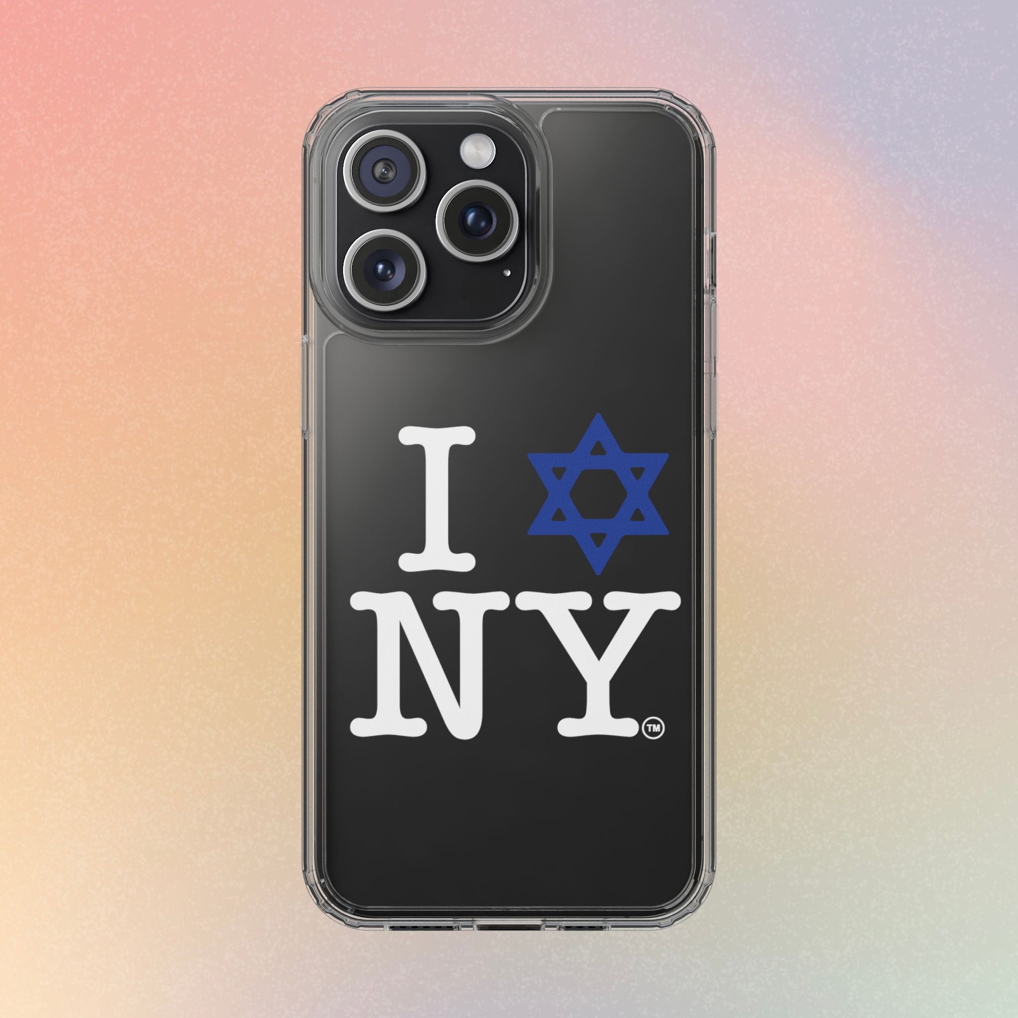 I Love NY Jewish Star Phone Case | Clear Case, Jewish New York Design