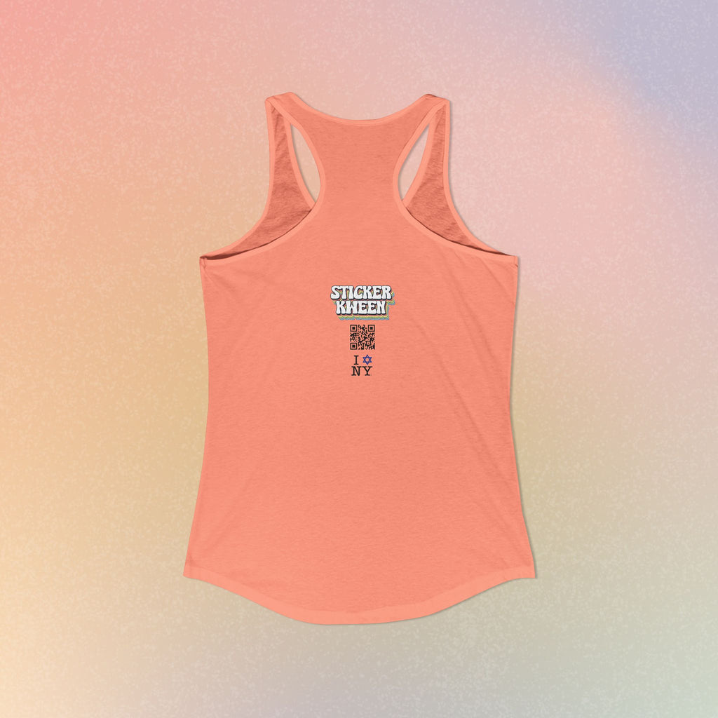 I Jewish Star Love NY Women's Racerback Tanktop