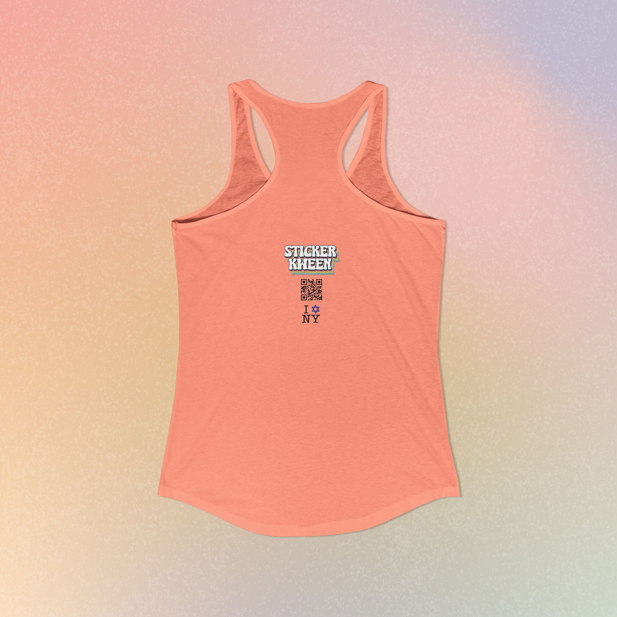 I Jewish Star Love NY Women's Racerback Tanktop