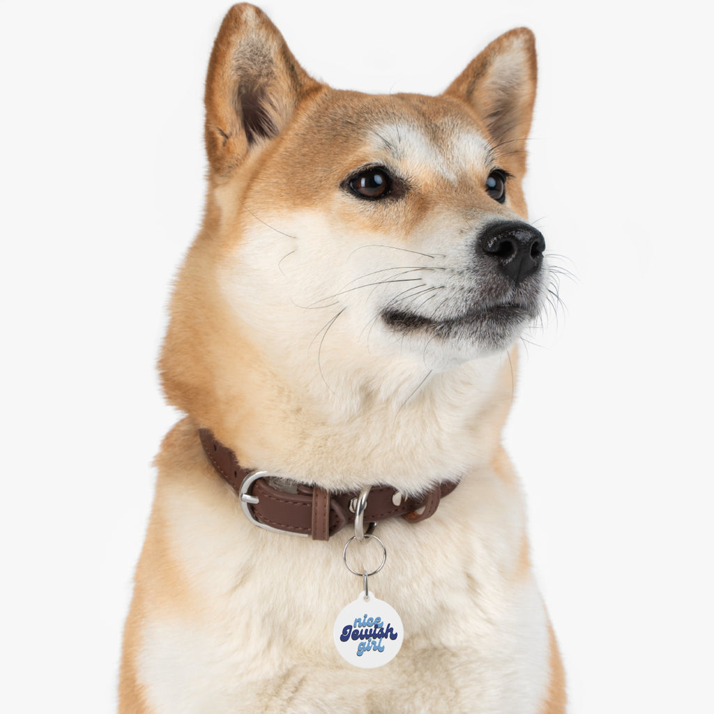 Nice Jewish Girl Pet Tag