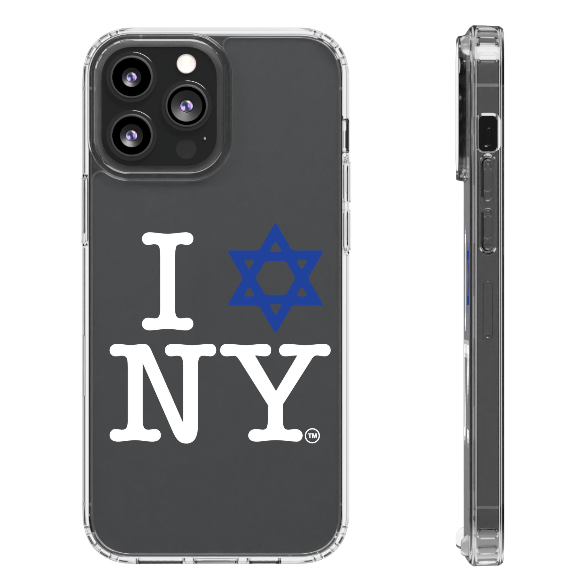 I Love NY Jewish Star Phone Case | Clear Case, Jewish New York Design