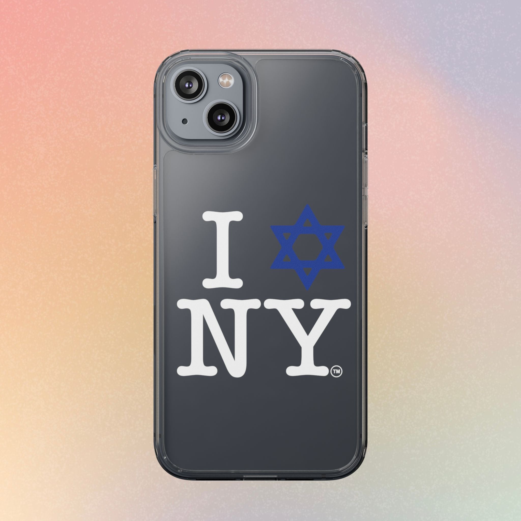 I Love NY Jewish Star Phone Case | Clear Case, Jewish New York Design