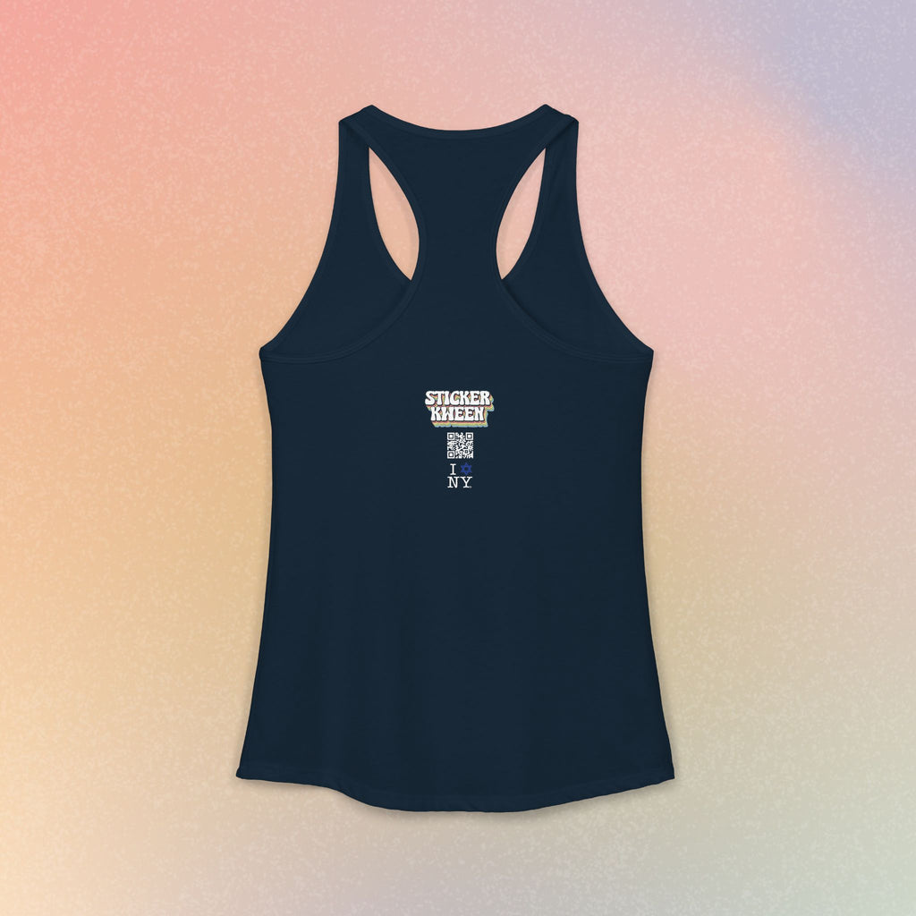 I Love NY Jewish Star Women's Ideal Racerback Tank