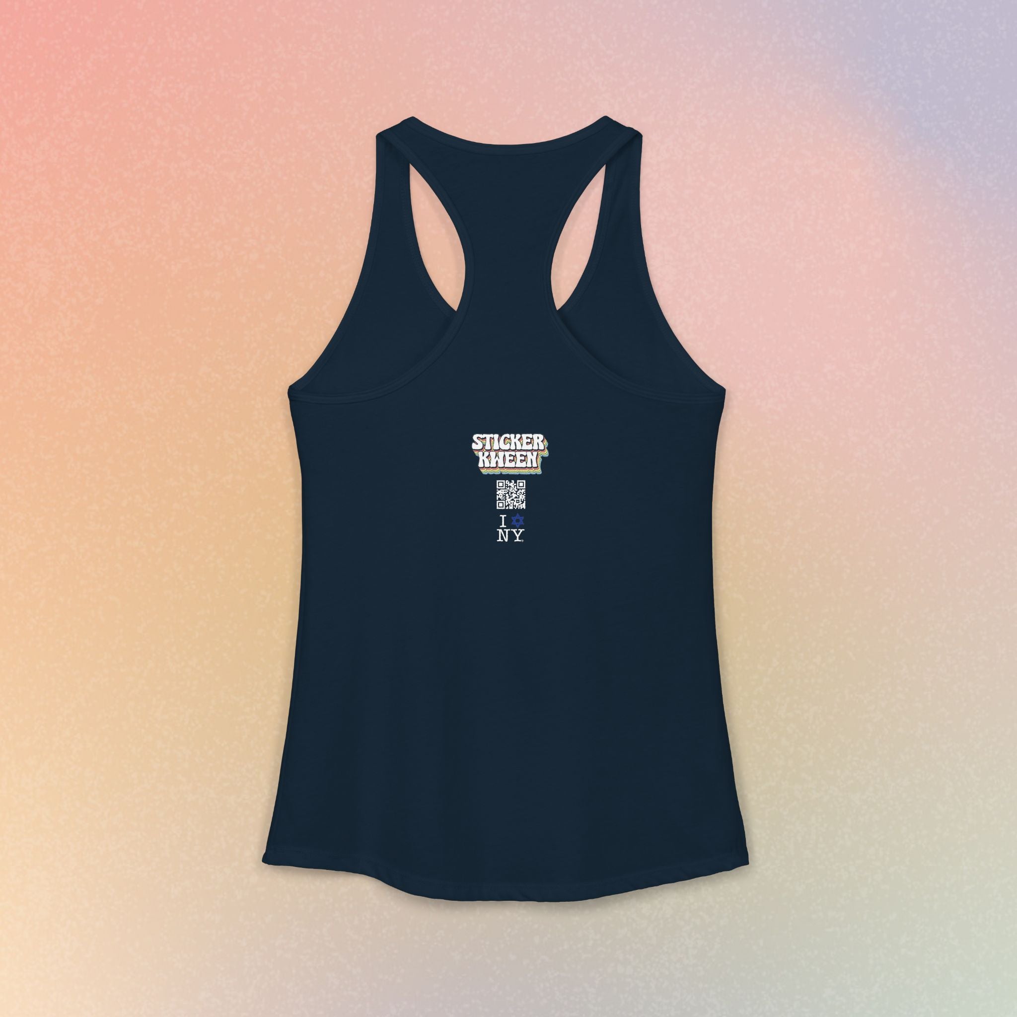 I Love NY Jewish Star Women's Ideal Racerback Tank