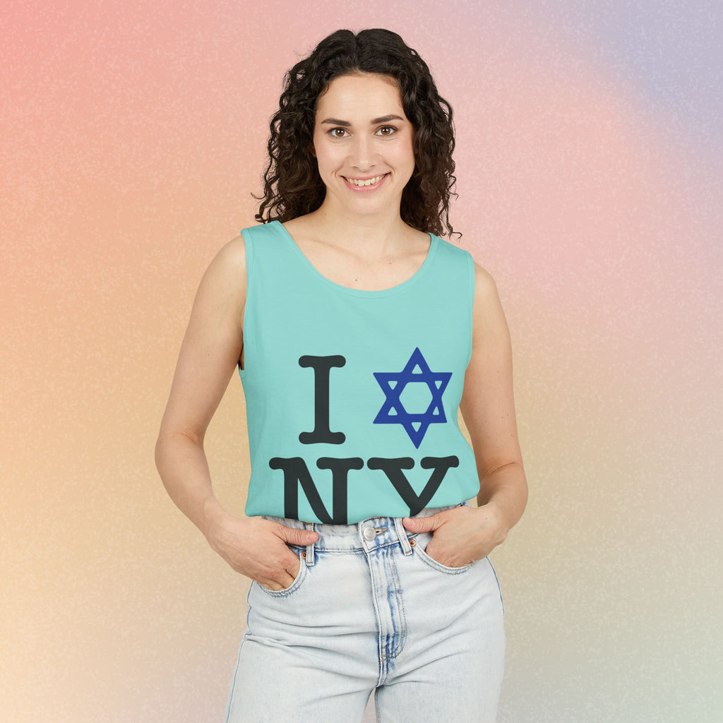 I Love NY Jewish Star Tank Top — Jewish NYC Pride Israel Love Sleeveless Tee