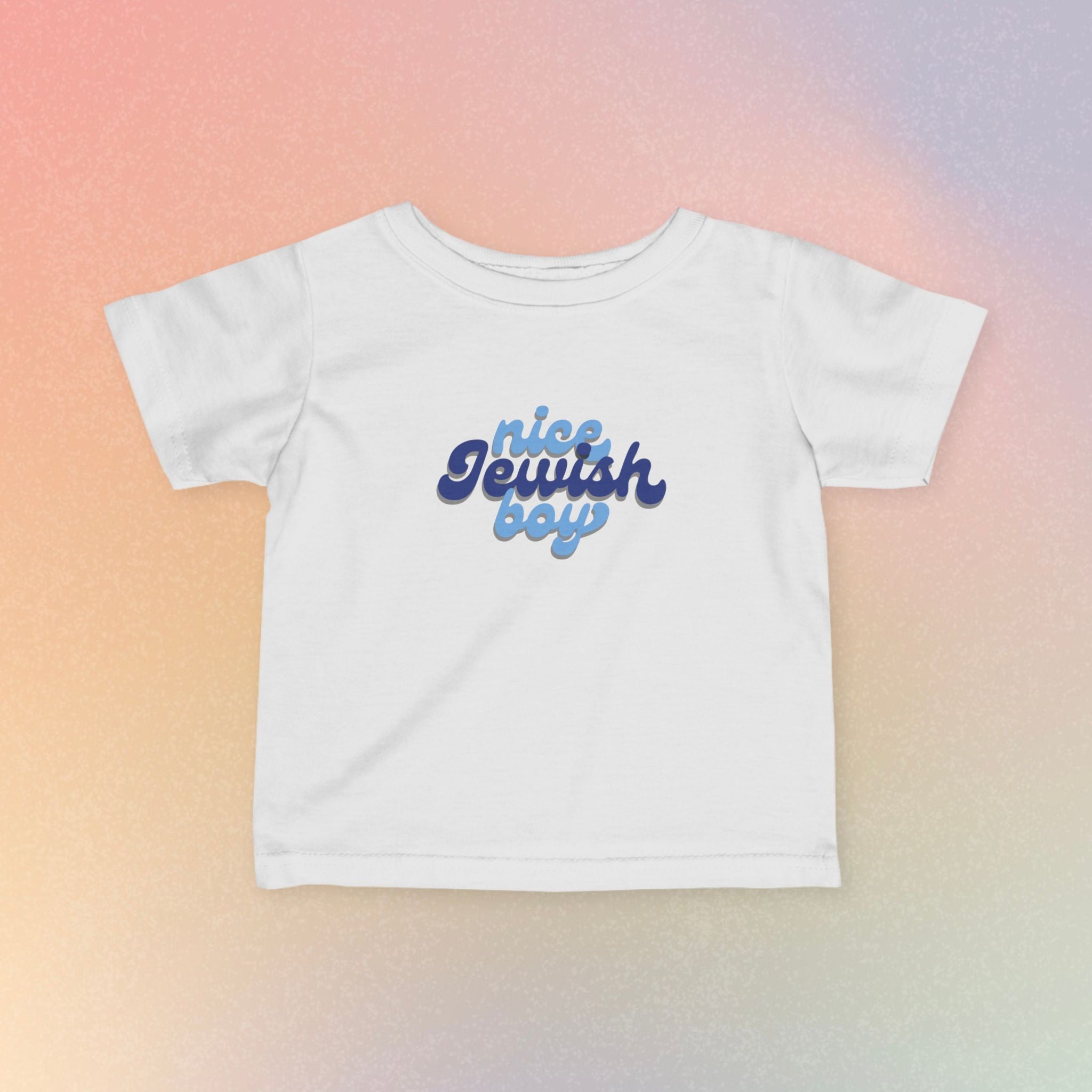 Infant Tee — "Nice Jewish Boy" Cute Retro Baby T‑Shirt (Newborn to 24M)