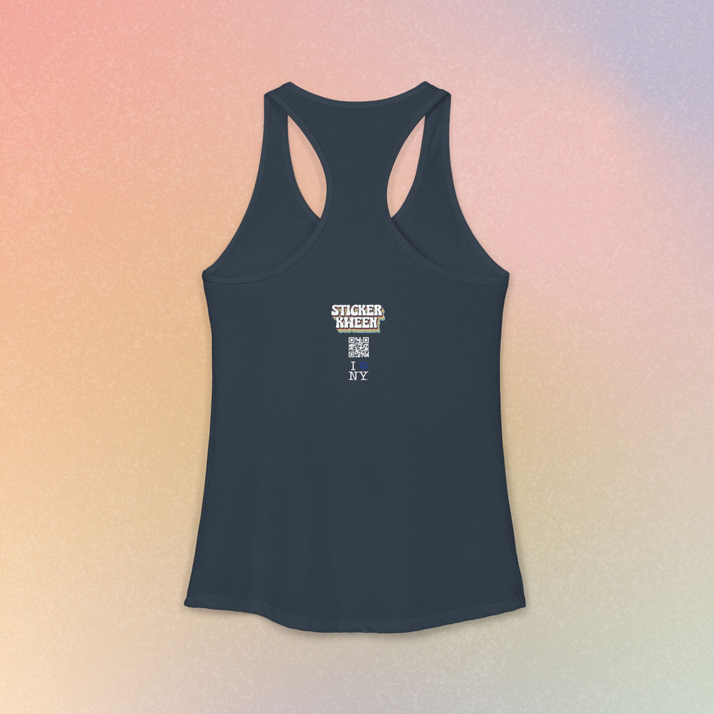 I Love NY Jewish Star Women's Ideal Racerback Tank