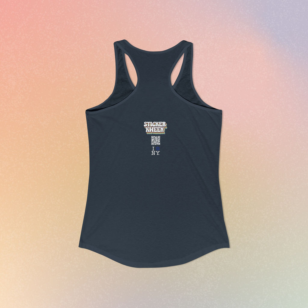 I Love NY Jewish Star Women's Ideal Racerback Tank