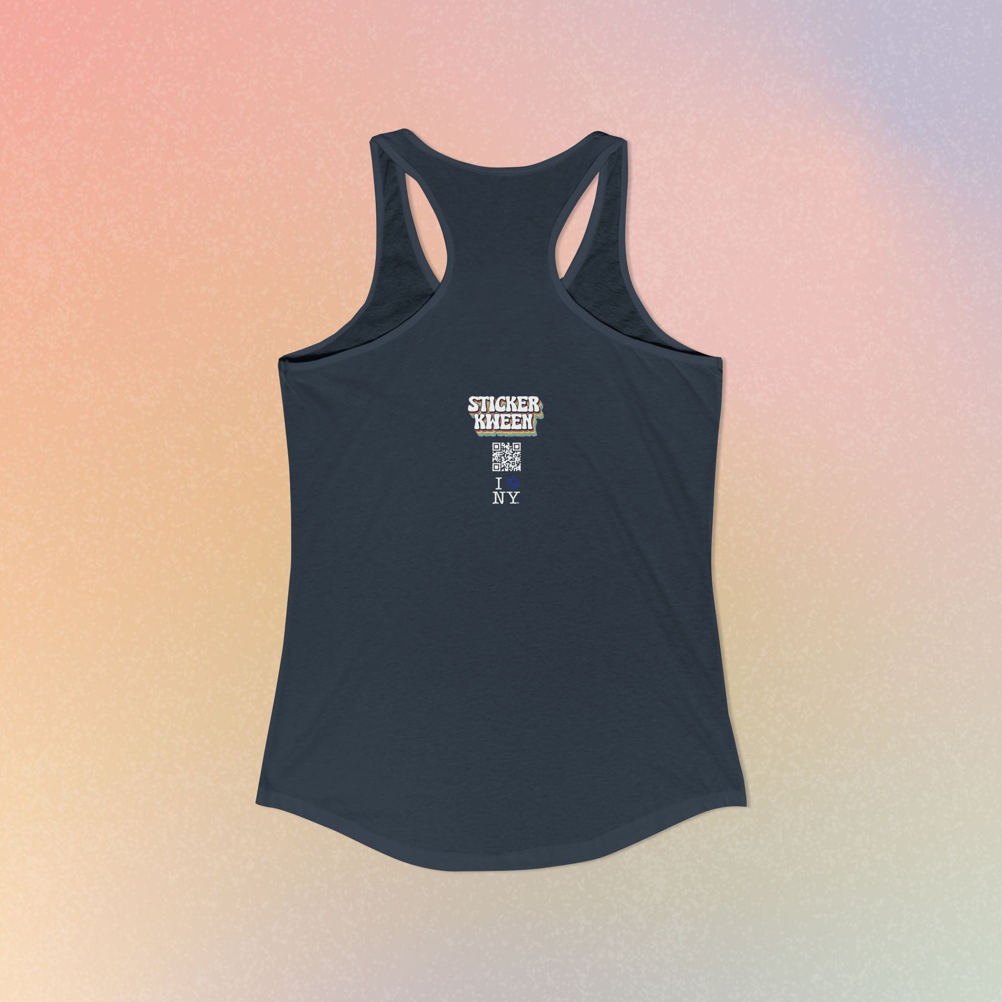 I Love NY Jewish Star Women's Ideal Racerback Tank