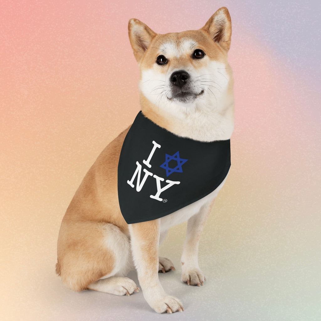 I Love NY Jewish Star Pet Bandana Collar Dog/Cat