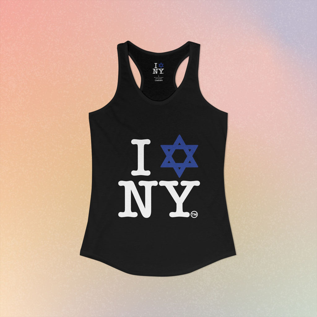 I Love NY Jewish Star Women's Ideal Racerback Tank