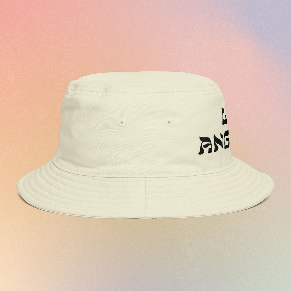 Los Angeles Hebrew Style Font Bucket Hat | LA Jewish Pride