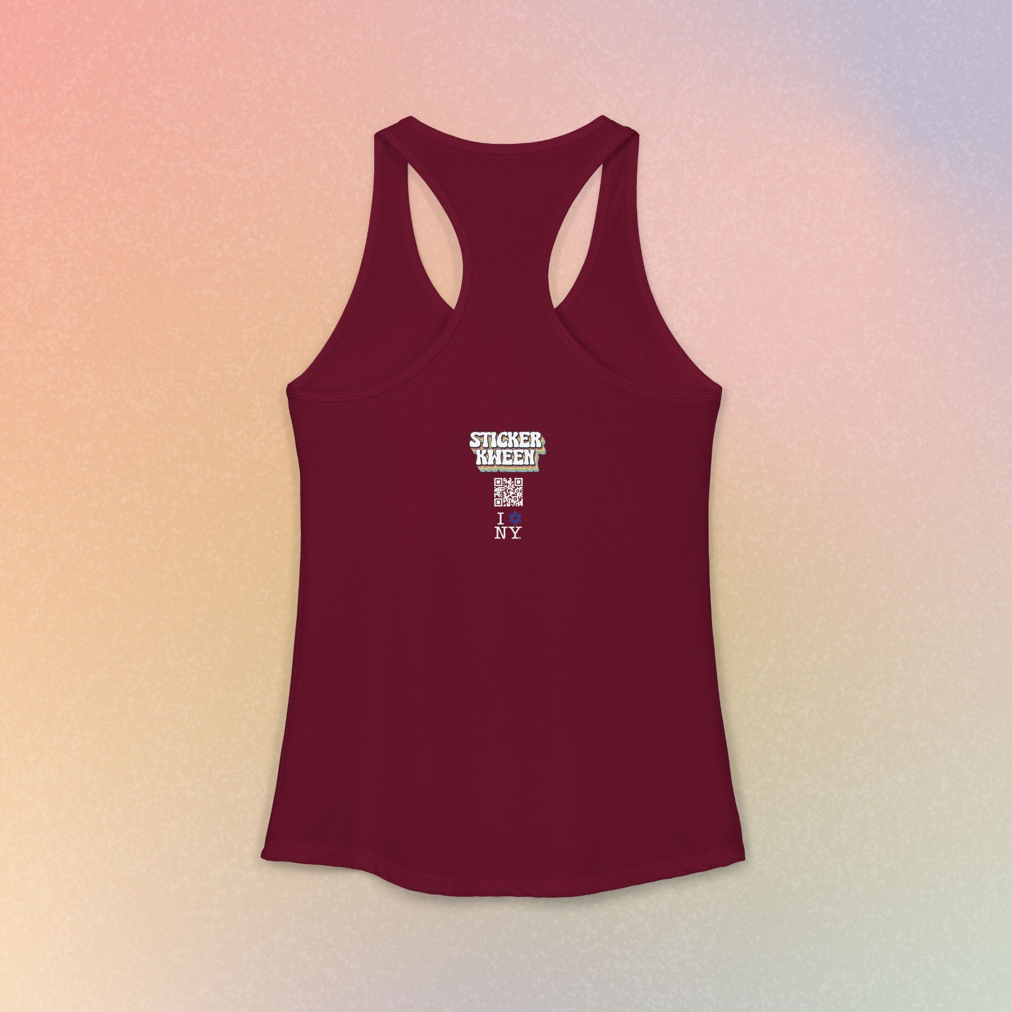 I Love NY Jewish Star Women's Ideal Racerback Tank