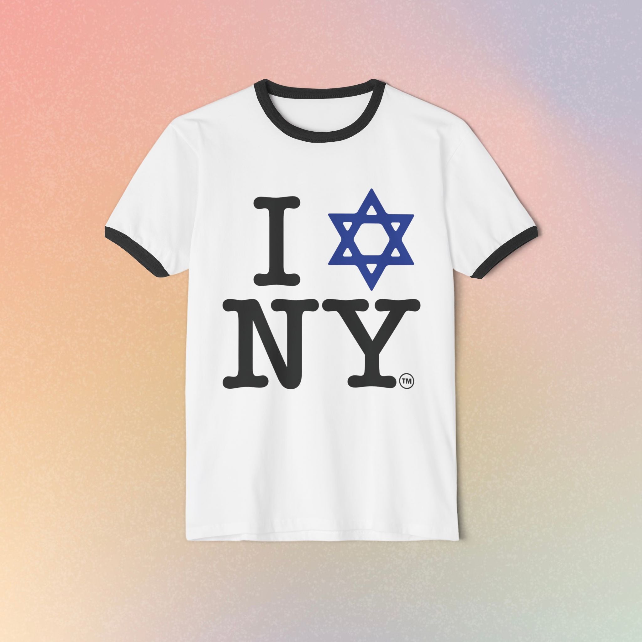 I Love NY Jewish Star T-Shirt | Ringer Tee, Jewish New York Pride
