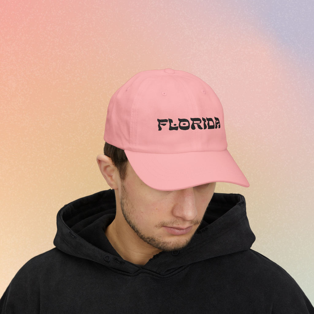 Florida Hebrew Style Font Baseball Hat | Florida Jewish Pride (Light Colors)