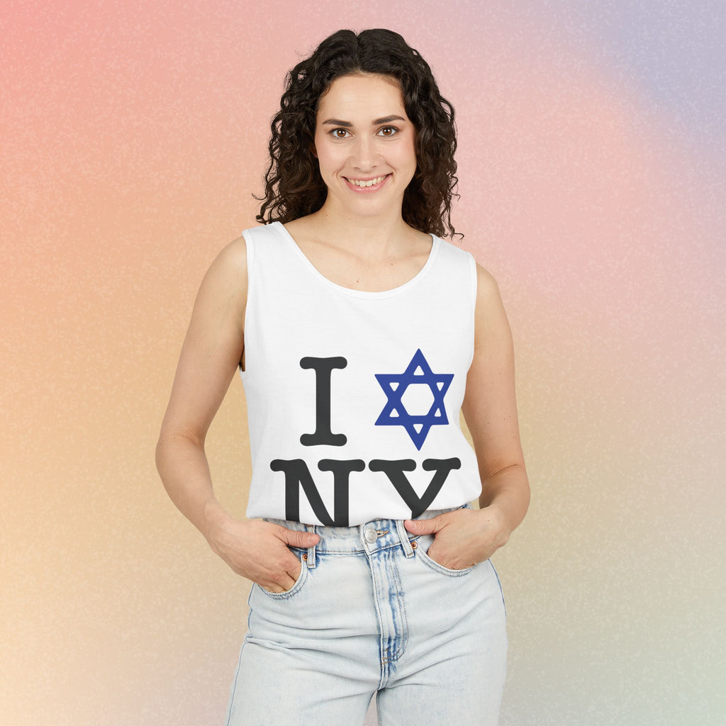 I Love NY Jewish Star Tank Top — Jewish NYC Pride Israel Love Sleeveless Tee